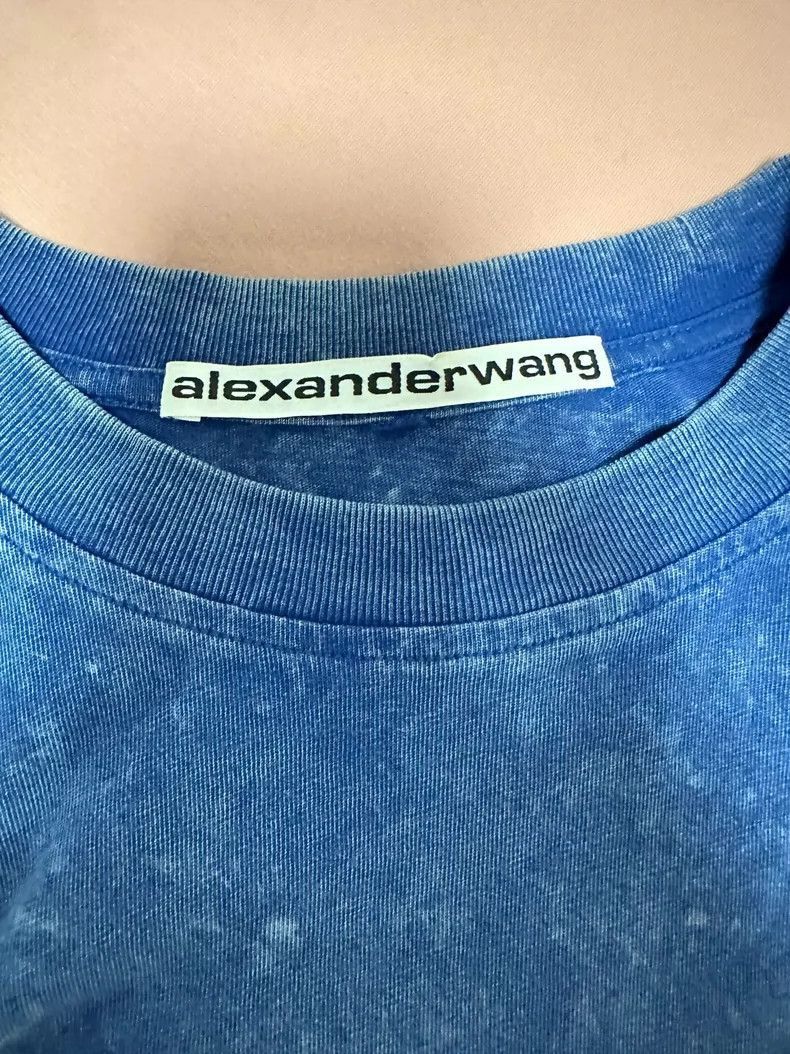 Alexander Wang Alexander Wang Acid Wash Long Sleeve Top- Size XS / US 0-2 / IT 36-38 - 2 Thumbnail