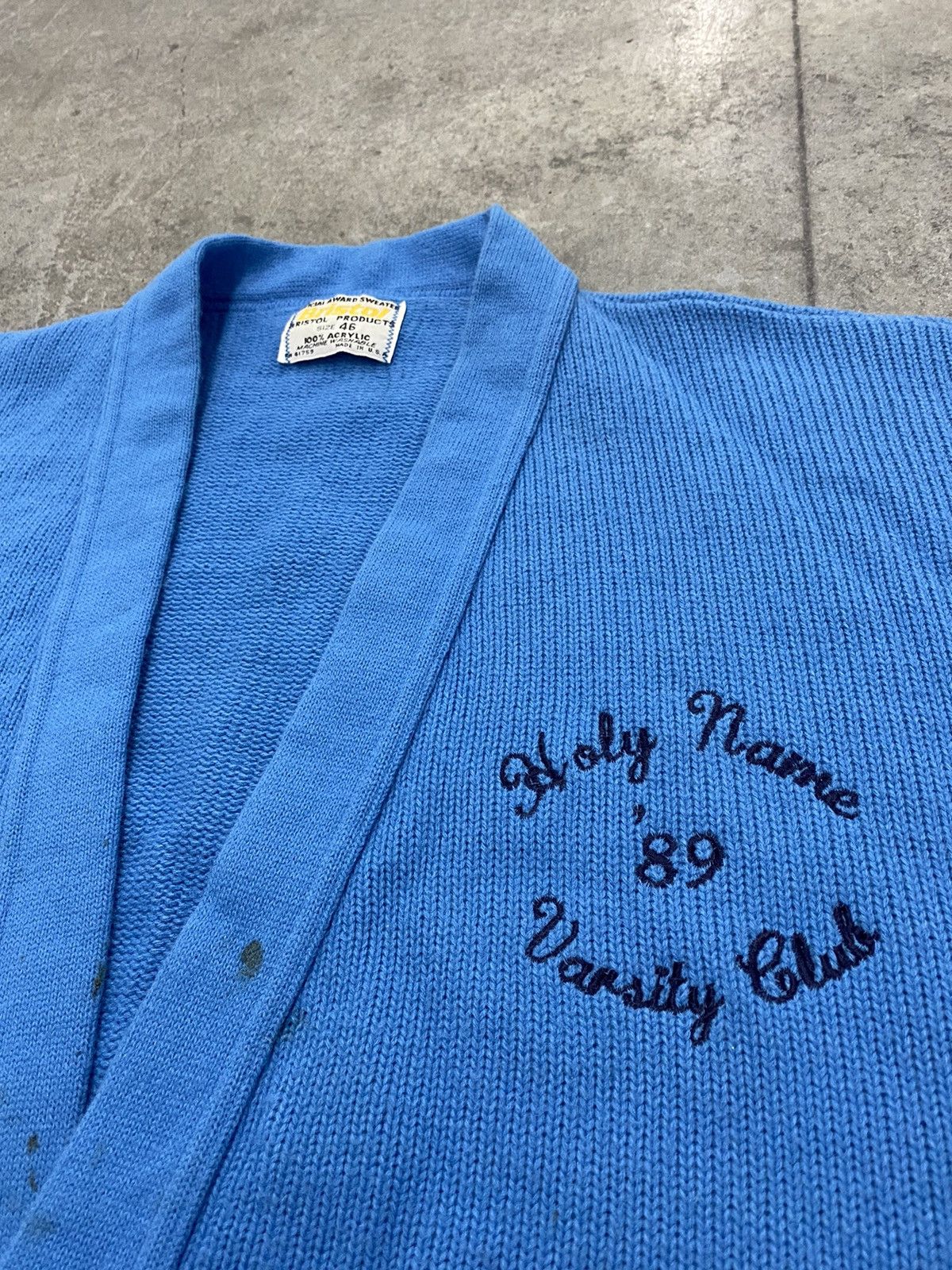 Vintage Vintage 1989 holy name varsity club cardigan Size US XL / EU 56 / 4 - 2 Thumbnail