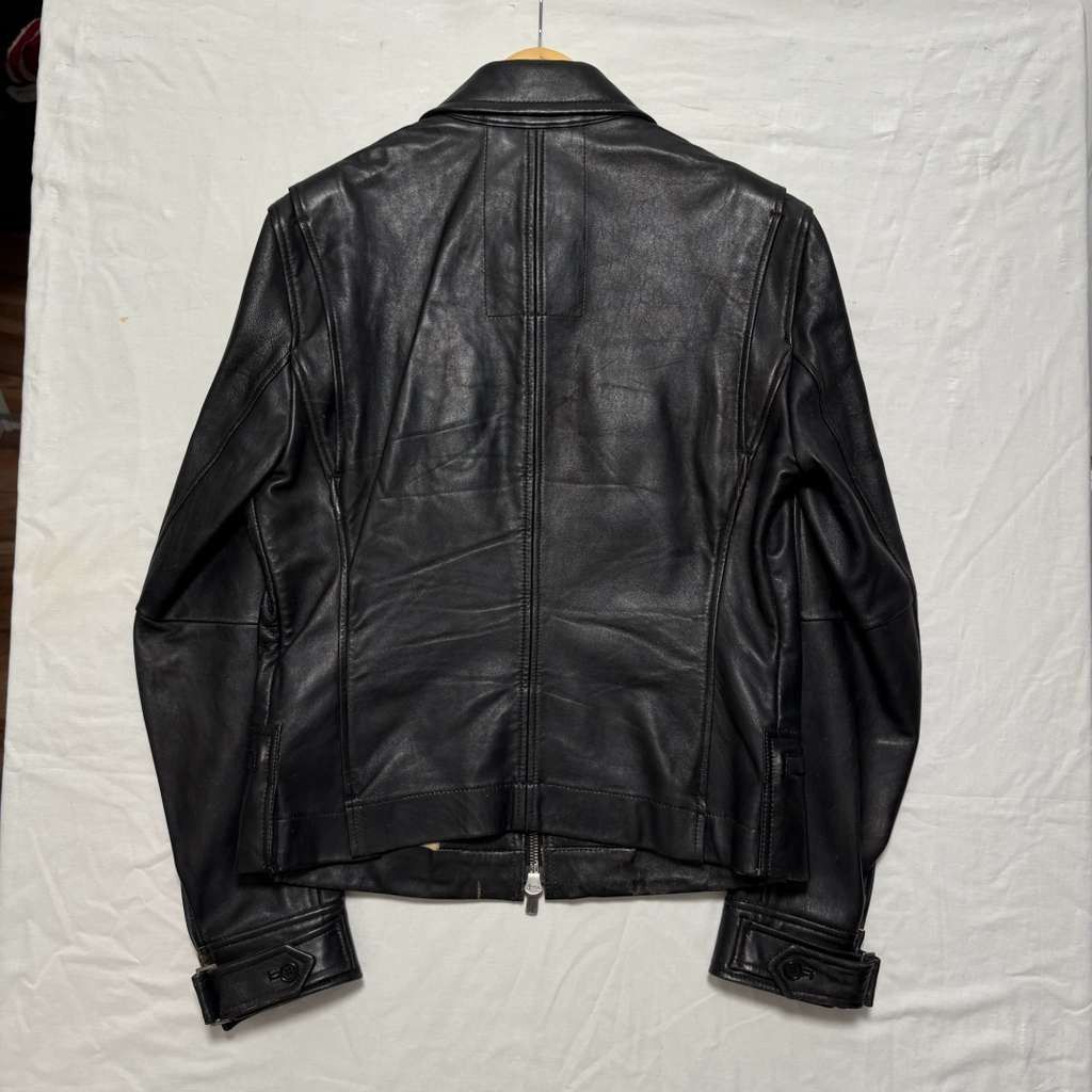 Theory Theory Lamb Skin Zip Up Leather Bomber Jacket Brown S Size US S / EU 44-46 / 1 - 2 Thumbnail