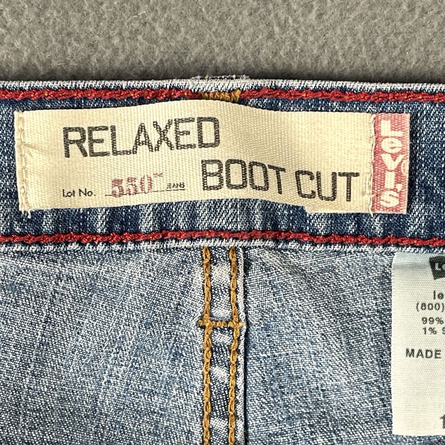 Levi's VINTAGE Levi's 550 Jeans Womens 12M Medium Wash Relaxed Fit Bootcut Cowgirl Size 34" / US 12 / IT 48 - 5 Thumbnail
