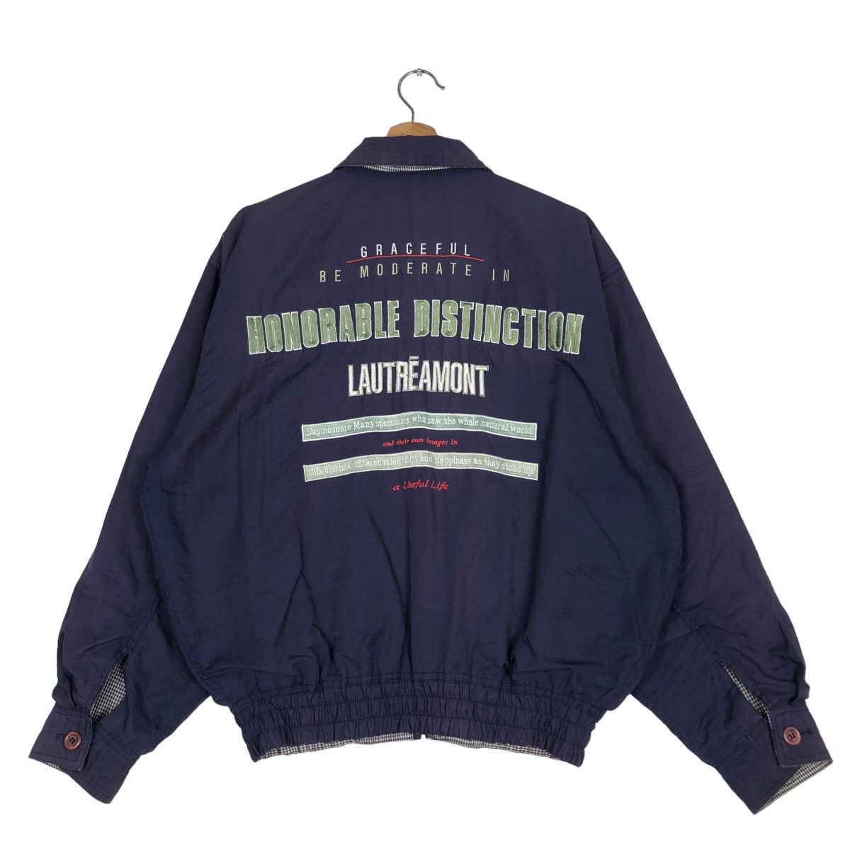 Japanese Brand 🔥Vtg Reversible Bomber Jacket Lautreamont Issey Miyake Size US M / EU 48-50 / 2 - 1 Thumbnail