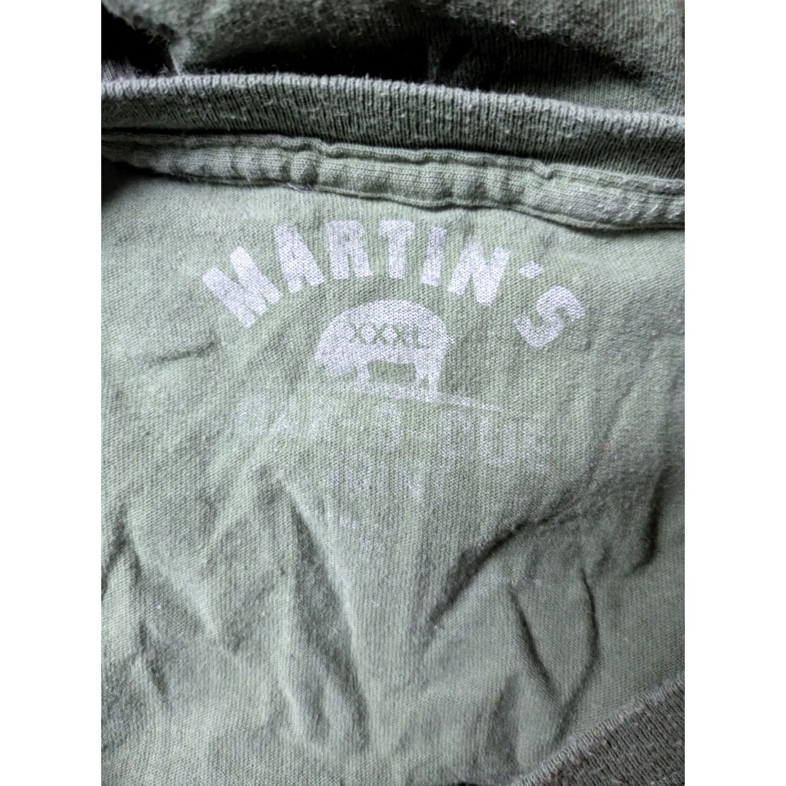 Vintage Martin’s Bar-B-Que Joint T-Shirt 3XL Green Cotton Crew Neck Short Sleeve Mens Graphic Tee BBQ Southern Nolensville TN Size US XXL / EU 58 / 5 - 4 Thumbnail