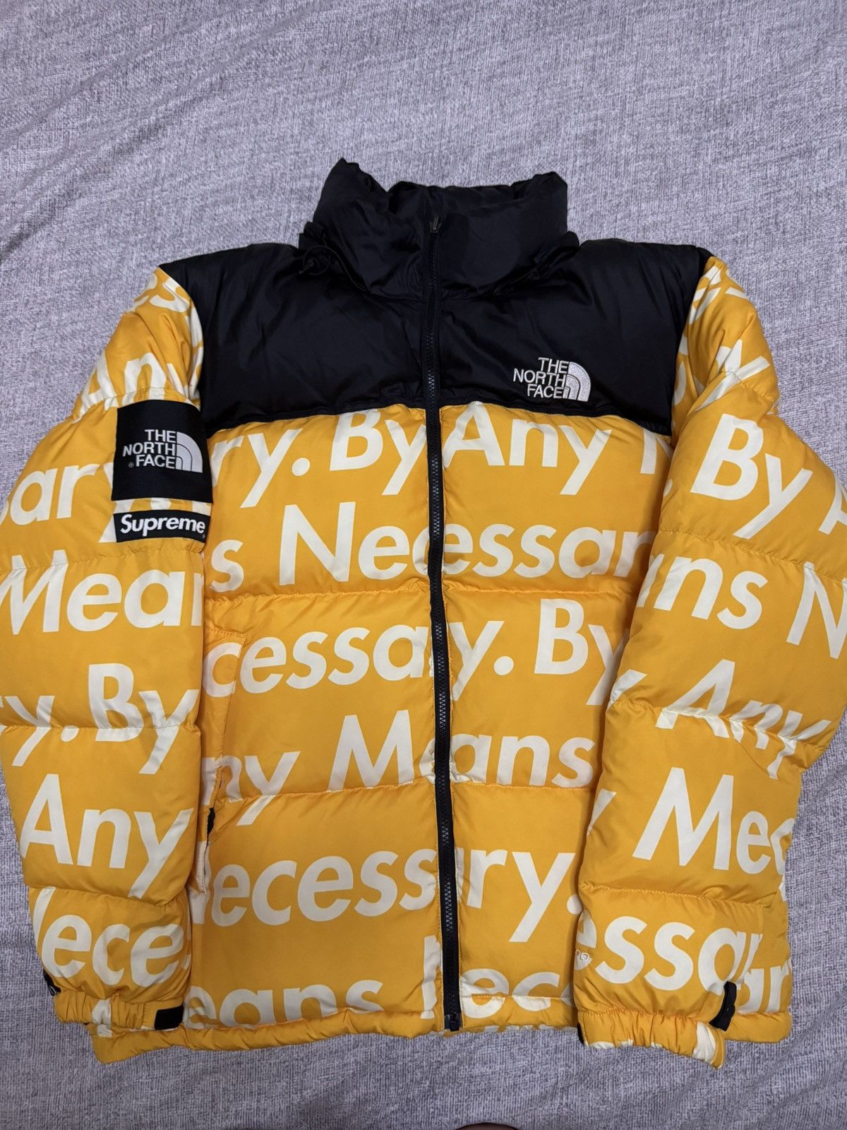 Supreme × The North Face Supreme tnf north yellow bamn by any means nuptse jacket Size US XL / EU 56 / 4 - 1 Thumbnail