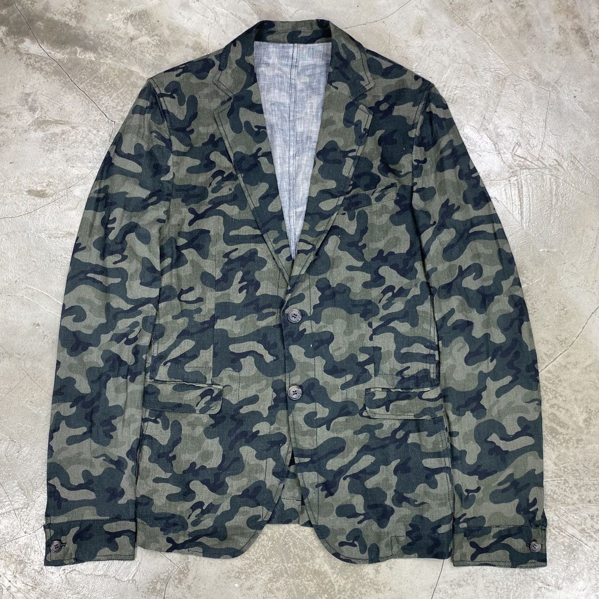 Dolce & Gabbana 2 Button Giacca Camouflage Blazer Size 44S - 1 Thumbnail