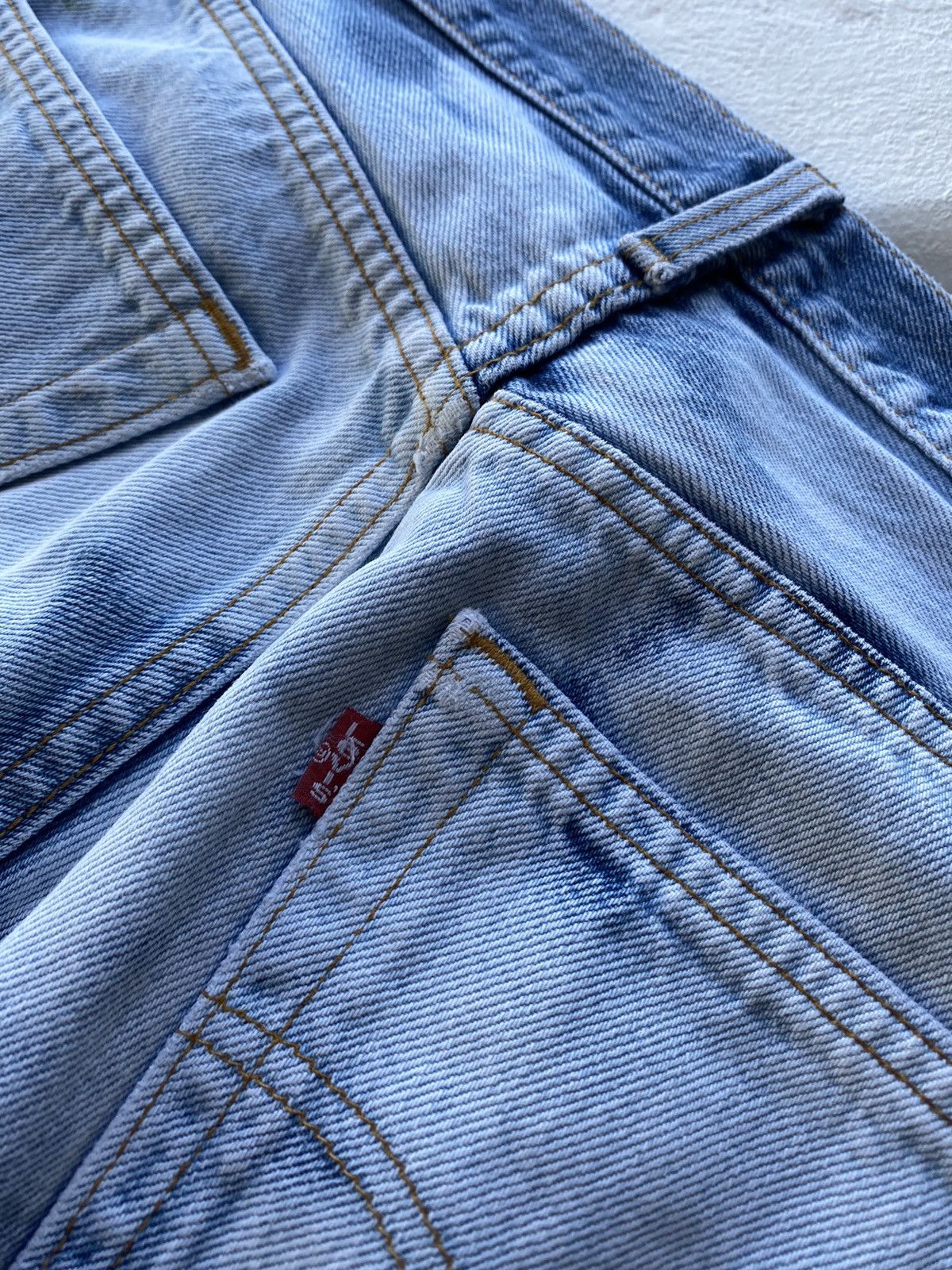 Levi's Vintage Clothing LVC Levis USA Made Custom Distressed Blue Cow Pattern Jeans Size US 32 / EU 48 - 11 Thumbnail