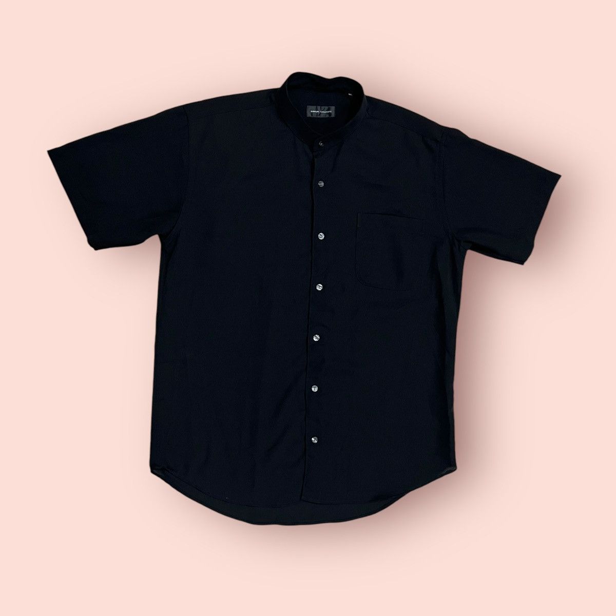 Designer × Japanese Brand × Kansai Yamamoto VINTAGE KANSAI YAMAMOTO STAND COLLAR BUTTON UP SHIRT Size US XL / EU 56 / 4 - 1 Thumbnail