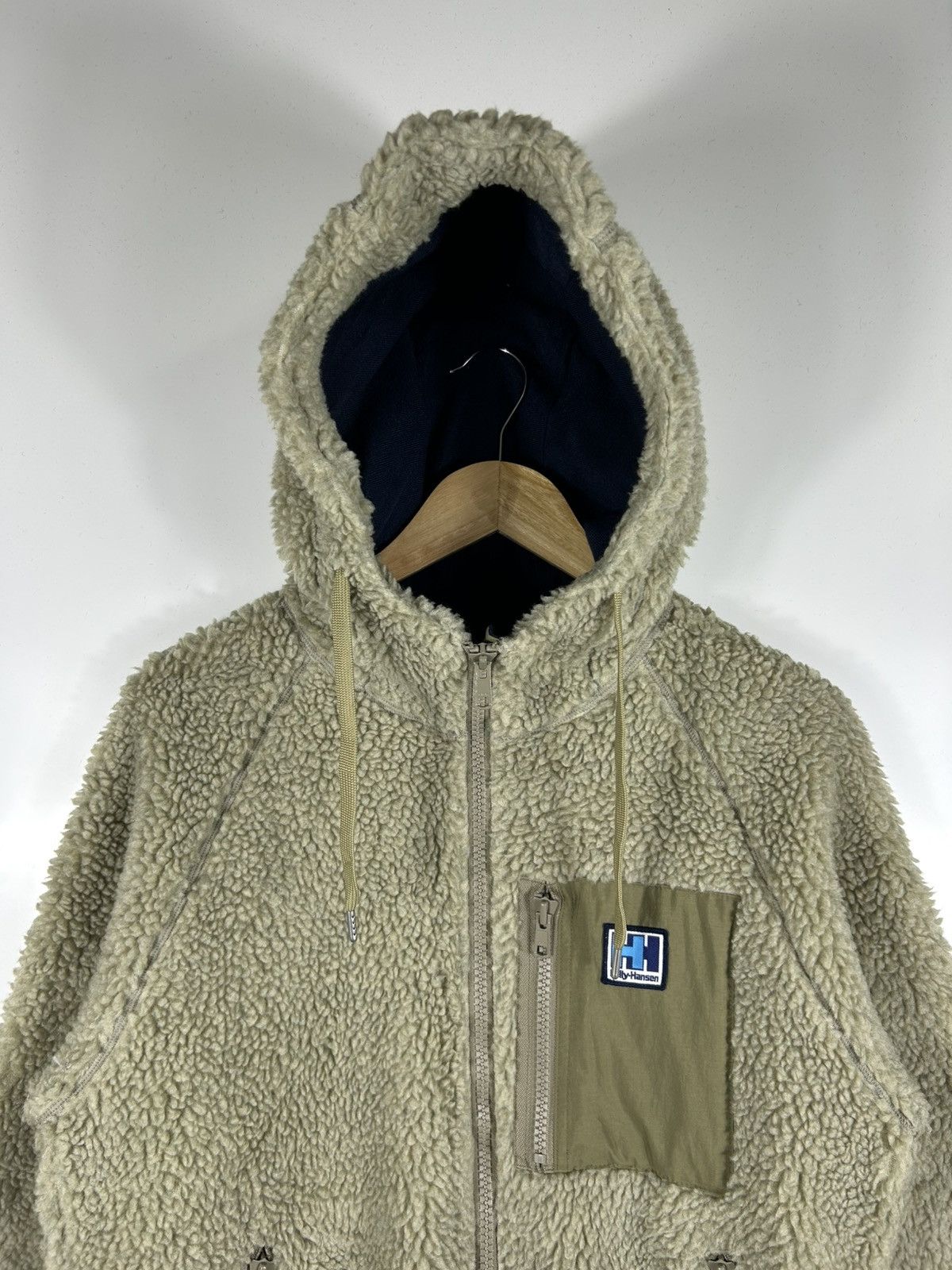 Helly Hansen × Vintage ⚡️Vintage Helly Hansen Deep Pile Fleece Hooded Sweater Size US M / EU 48-50 / 2 - 4 Thumbnail