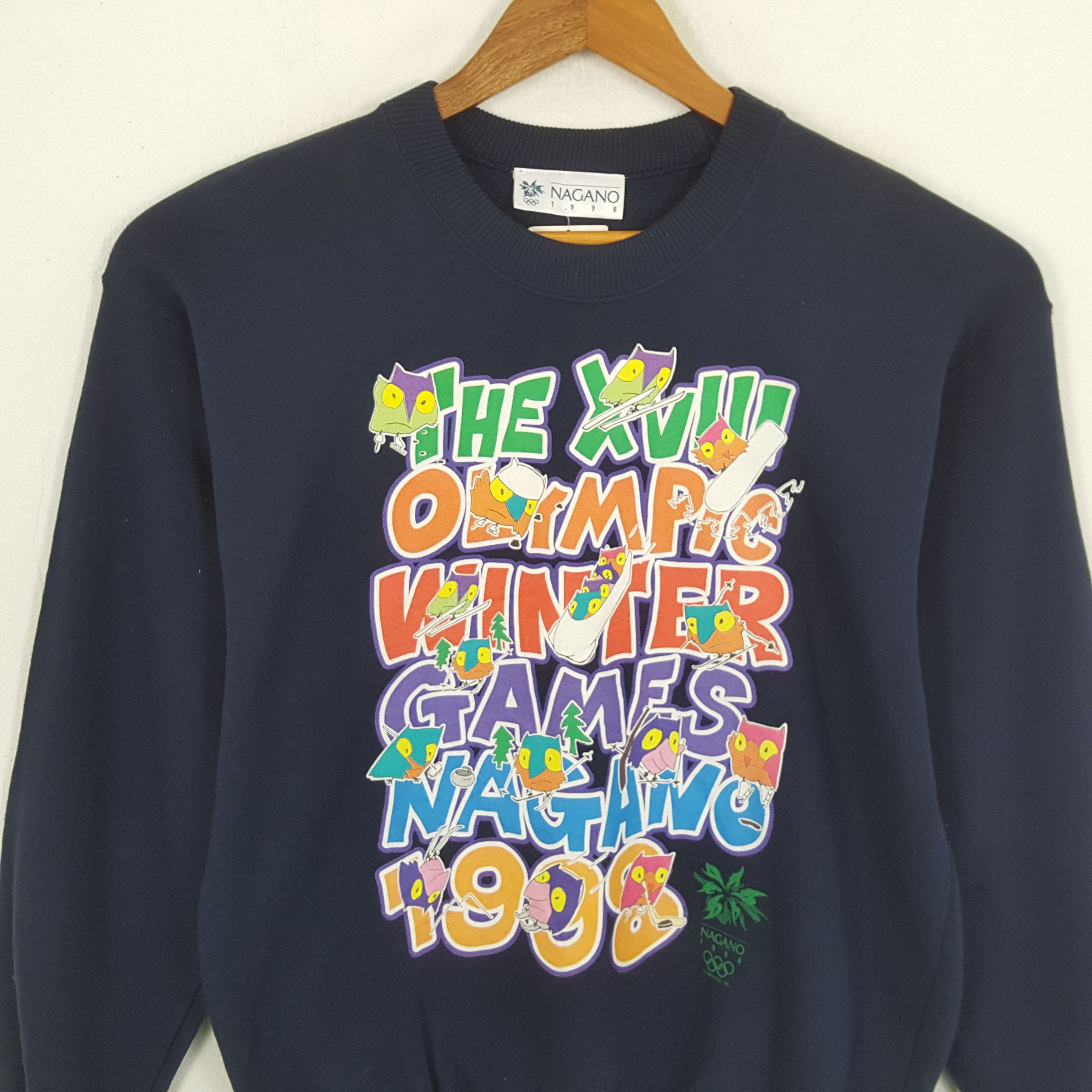 USA Olympics × Vintage Vintage OLYMPICS MAGANO 1998 Sportswear Promo Sweatshirts Size US M / EU 48-50 / 2 - 2 Thumbnail