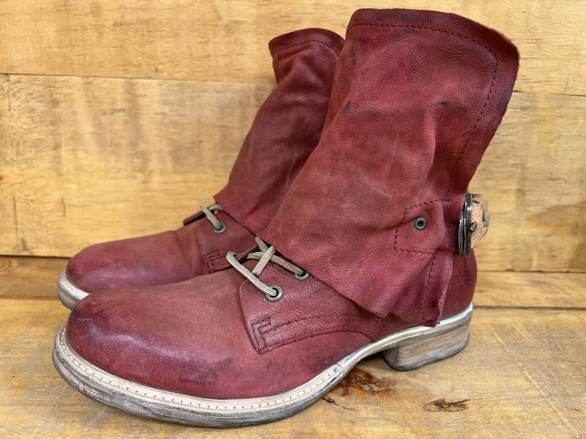 A.S.98 Airstep A.S.98 red leather ankle boots Size US 10 / IT 40 - 4 Thumbnail