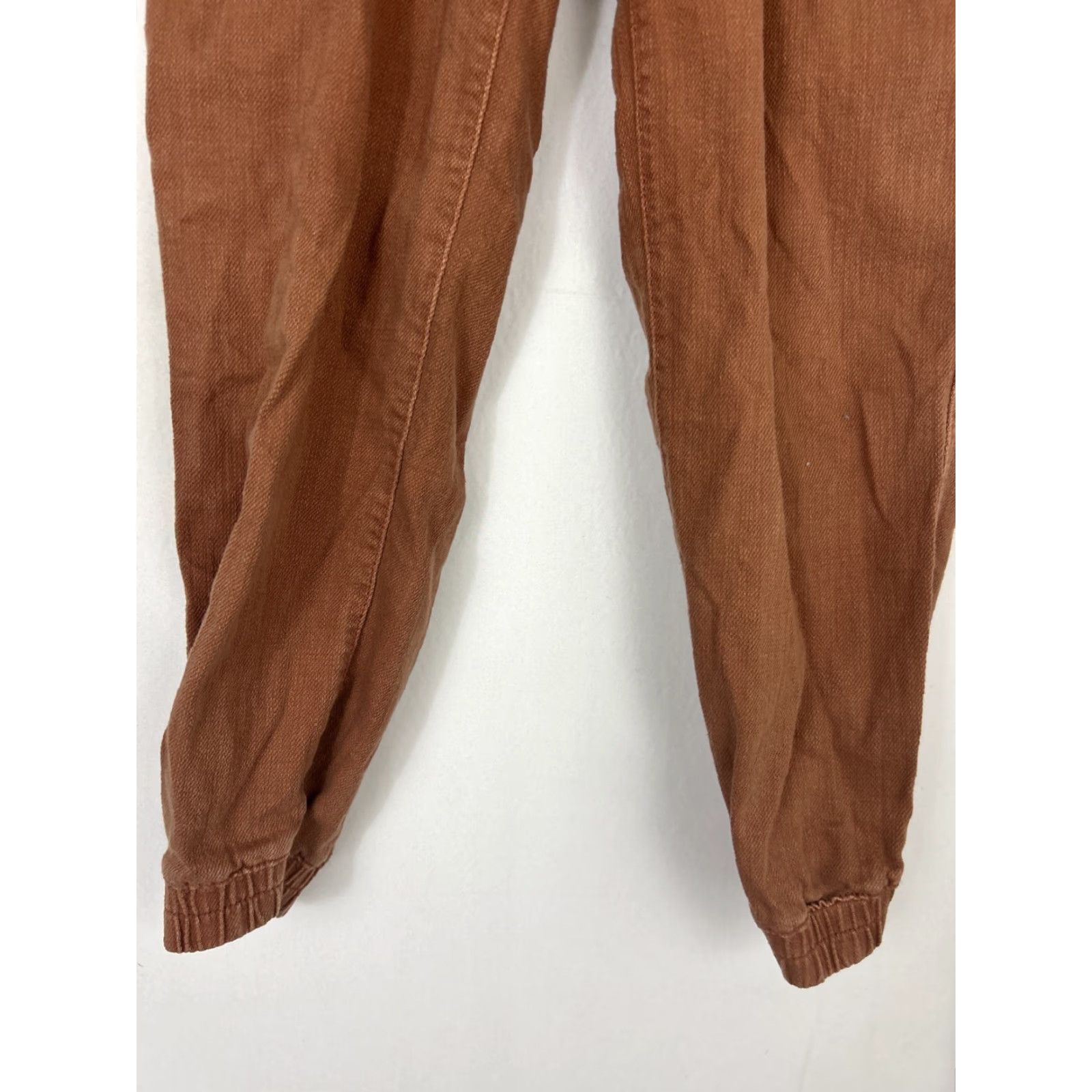 Gap Gap Jogger Pants Womens Size 2 Petite Orange Organic 26x25 Ankle Elastic Belted? Size 26" / US 2 / IT 38 - 2 Thumbnail
