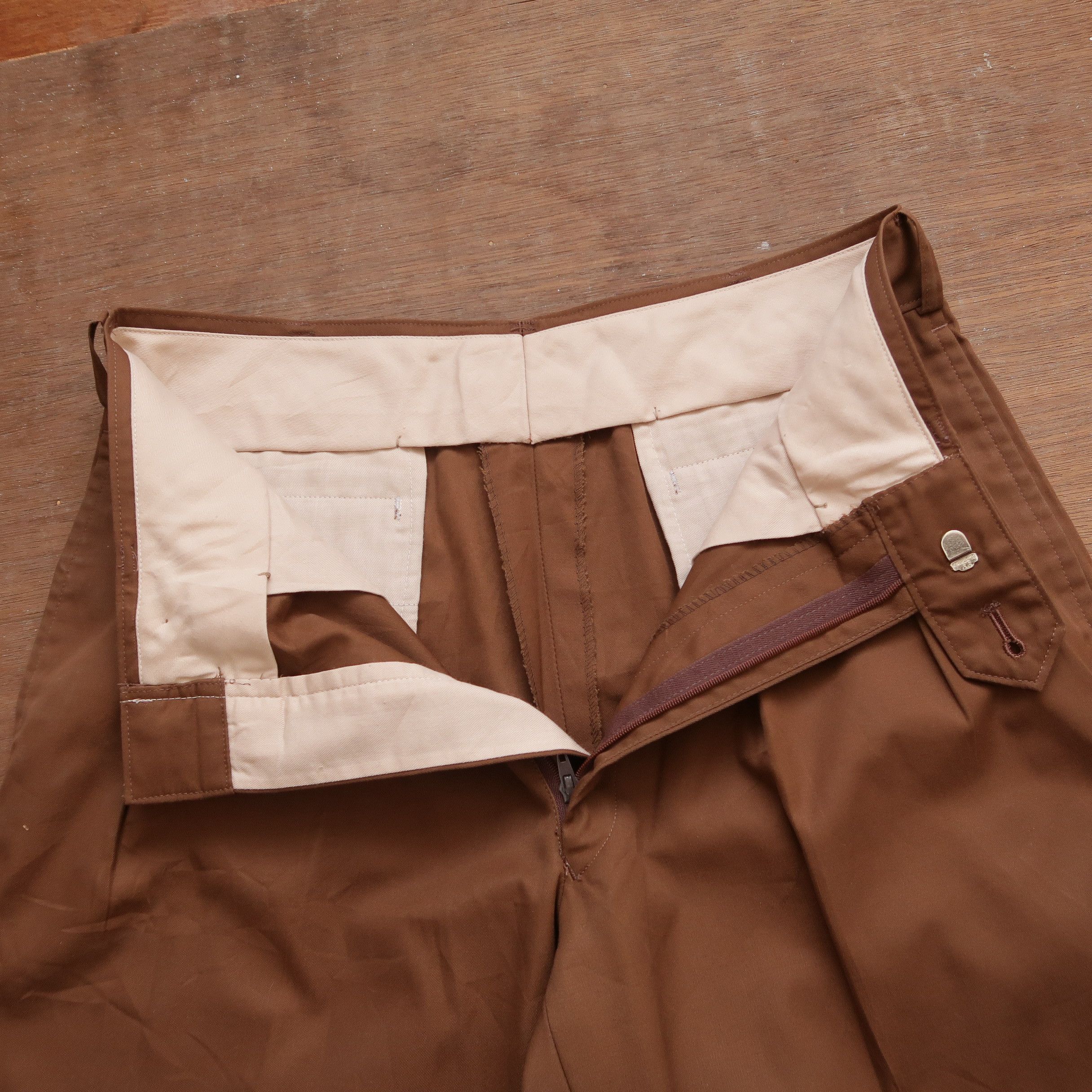 Yves Saint Laurent Vintage 90s Yves Saint Laurent Brown Label Pleated Baggy Size US 29 - 6 Thumbnail