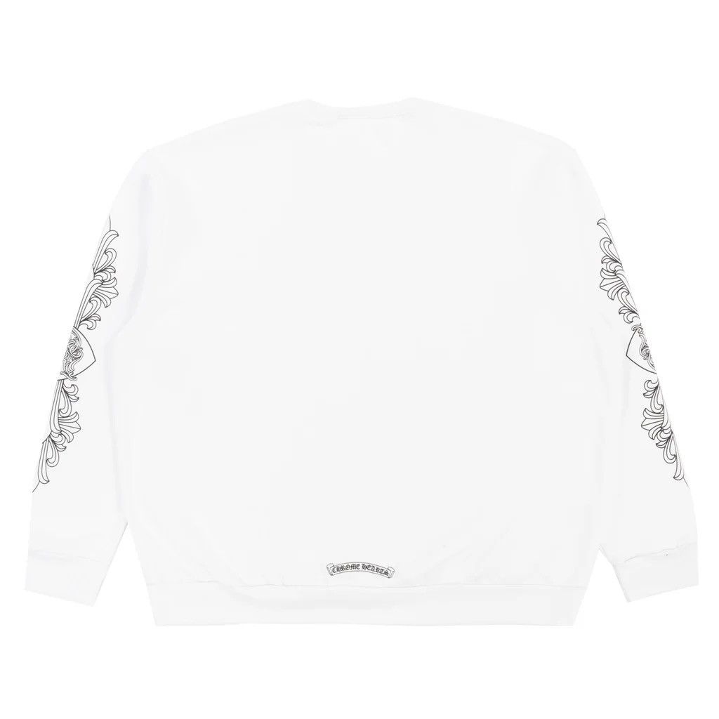 chrome hearts LOVE YOU CREW Sサイズ Chrome Hearts Love You Crewneck Sweatshirt White Men's