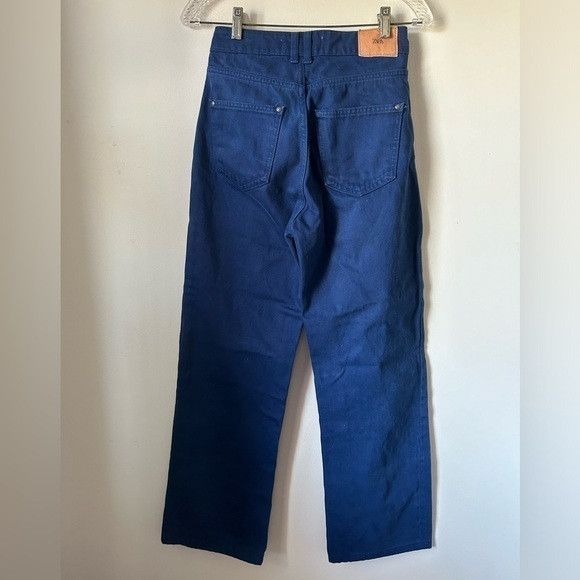 Zara Zara High Waist Wide Leg Blue Jeans Size 26" / US 2 / IT 38 - 2 Thumbnail
