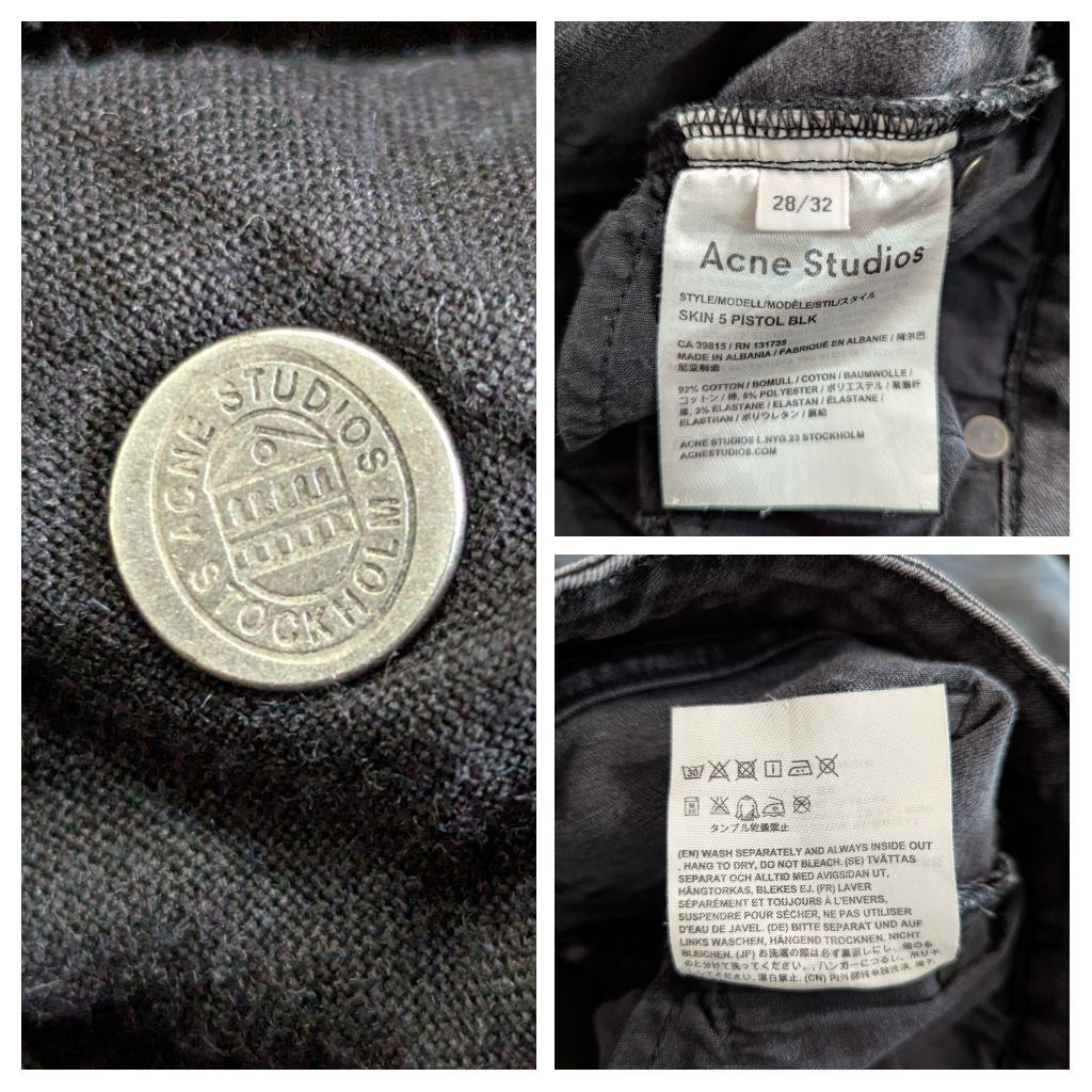 Acne Studios ACNE STUDIOS Skinny Jeans w/ Ankle Zippers Skin 5 Pistol Size 26" / US 2 / IT 38 - 13 Thumbnail