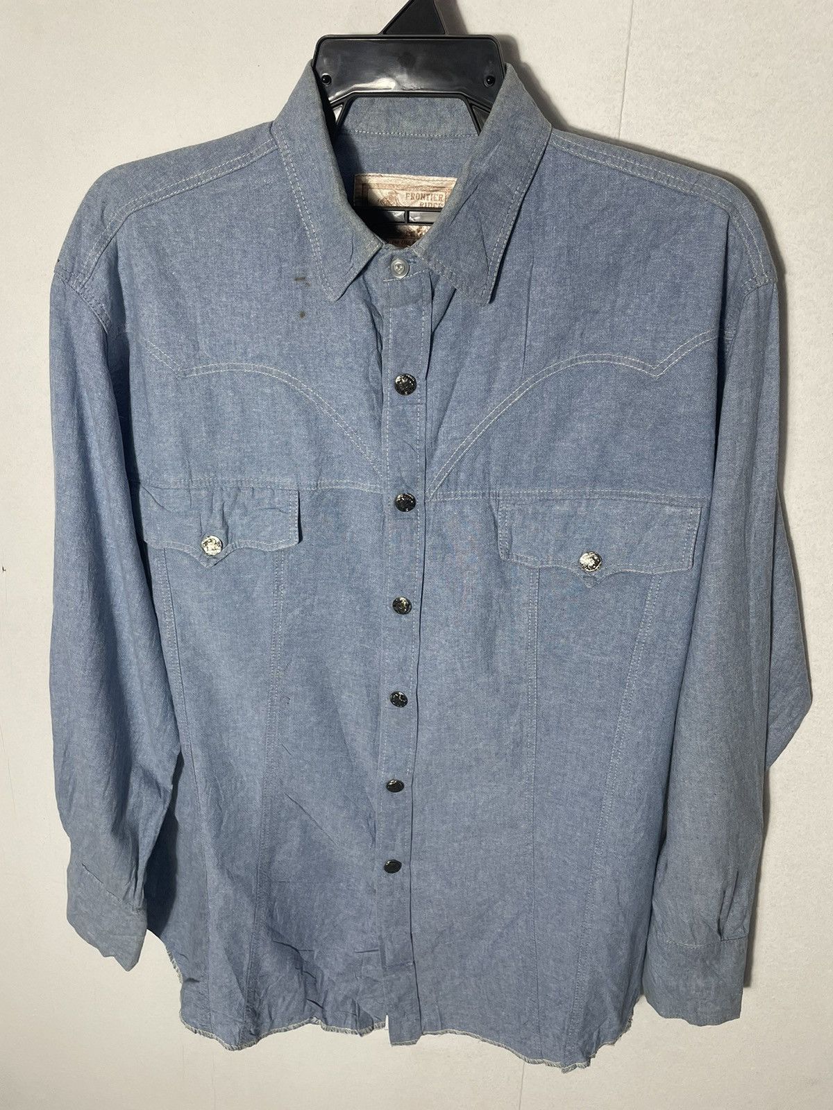 Vintage Old Vintage Western Frontier Rider Shirt Size US L / EU 52-54 / 3 - 3 Thumbnail