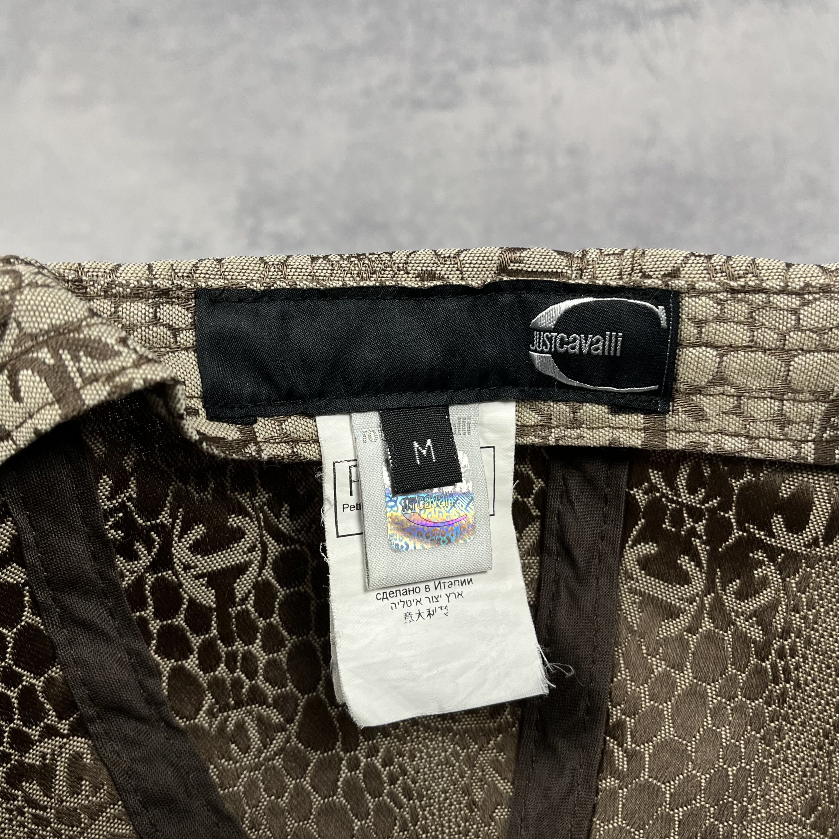 Roberto Cavalli Roberto Cavalli Snake Skin Pattern Multilogo Baseball Cap Size ONE SIZE - 7 Thumbnail