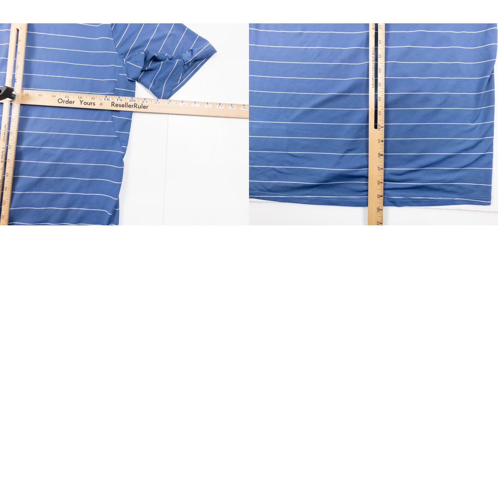 KJUS KJUS Shirt Mens Small Blue Polo Striped Short Sleeve Adult Collared Size US S / EU 44-46 / 1 - 9 Thumbnail