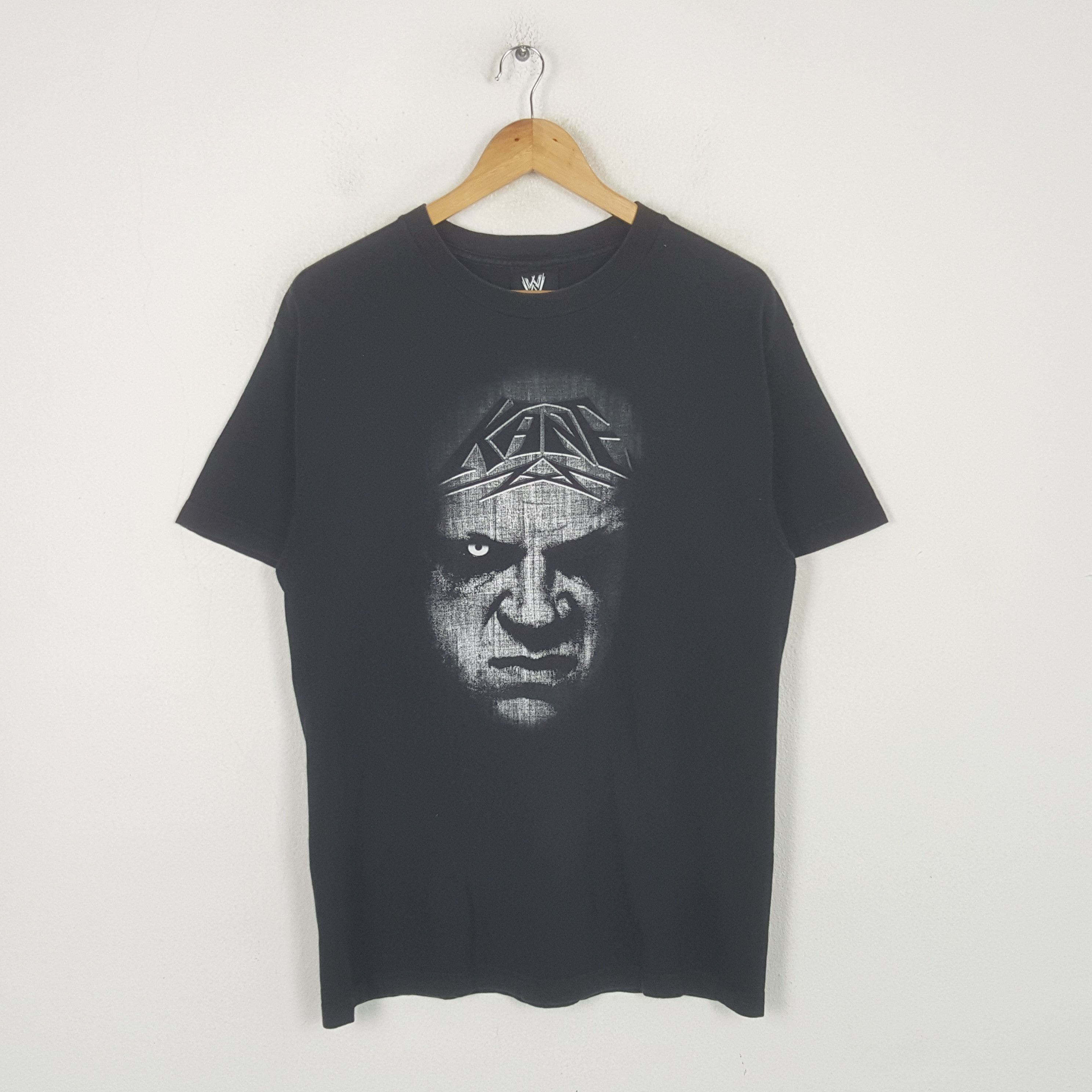 WWE Vintage WWE Kane Mask Stunt Moves Wrestling Tshirt C299N3 Size US M / EU 48-50 / 2 - 1 Thumbnail