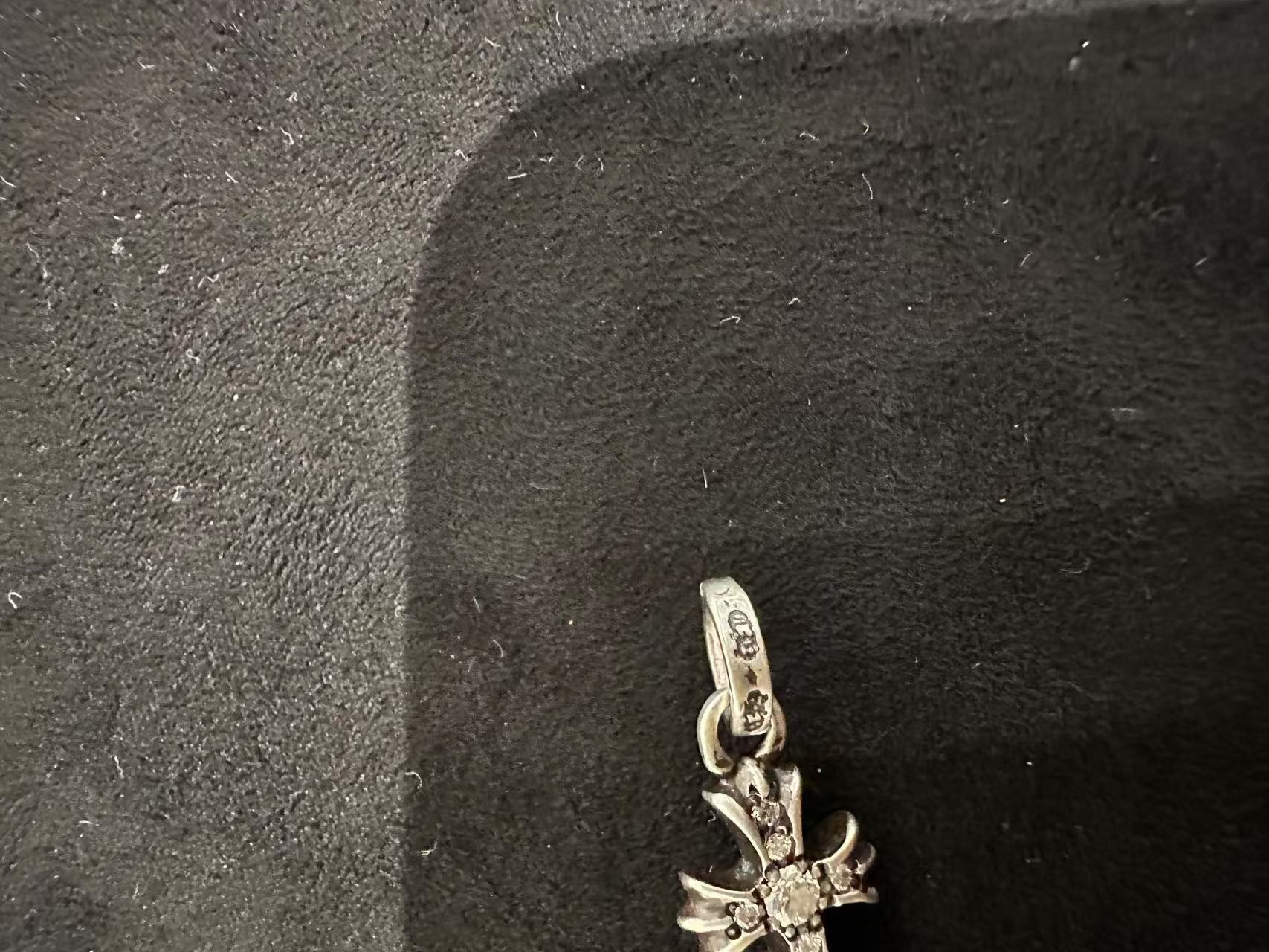 Chrome Hearts Chrome Hearts Silver Diamonds Babyfat Cross Charm Pendant Size ONE SIZE - 8 Thumbnail