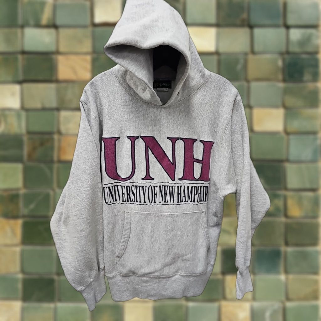 Vintage VINTAGE Camber University of New Hampshire Hoodie Large Mens Gray Distress/Care This item shows distress Size US L / EU 52-54 / 3 - 1 Thumbnail