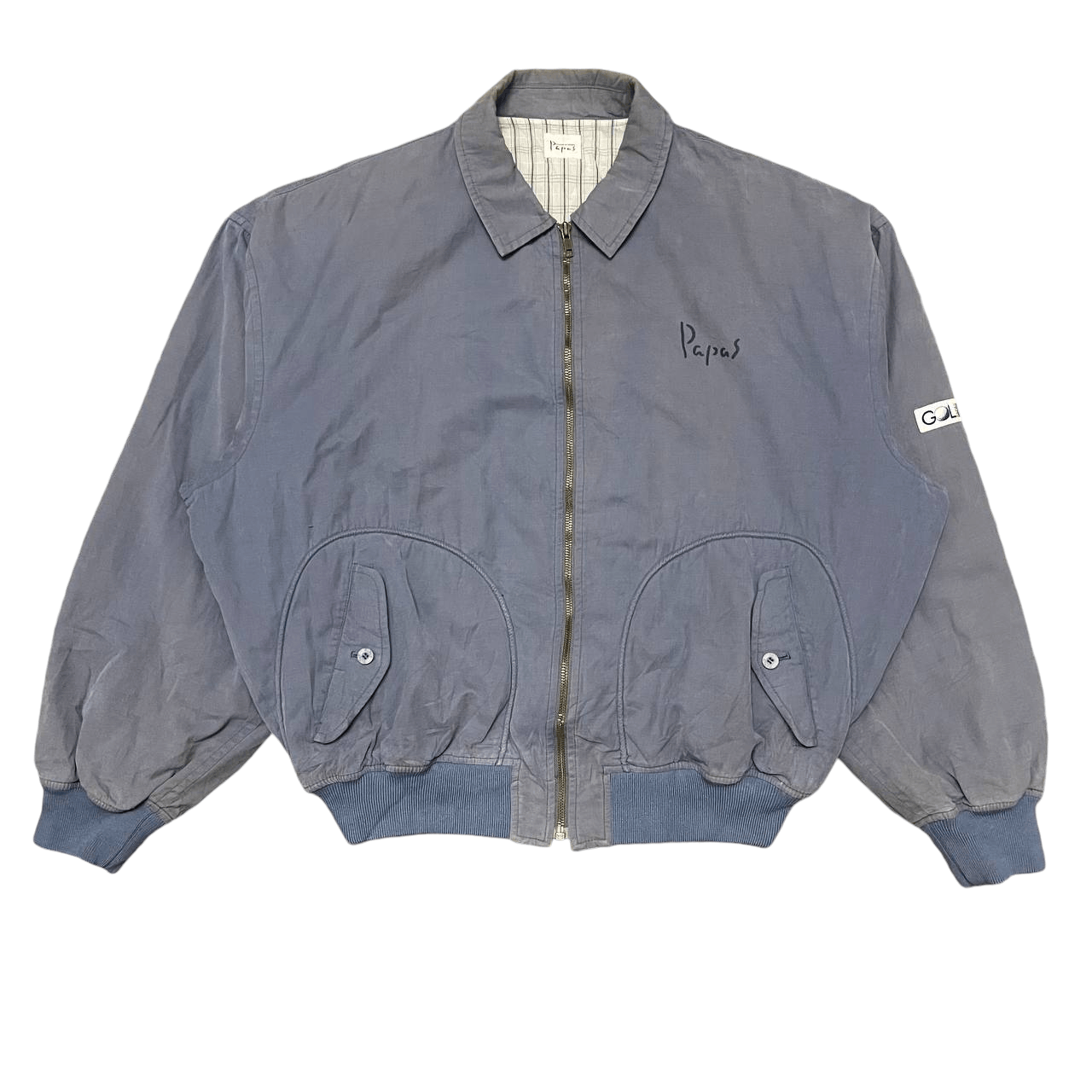 Japanese Brand Vintage Papas Golf Paris Big Logo Bomber Jacket Size US L / EU 52-54 / 3 - 5 Thumbnail