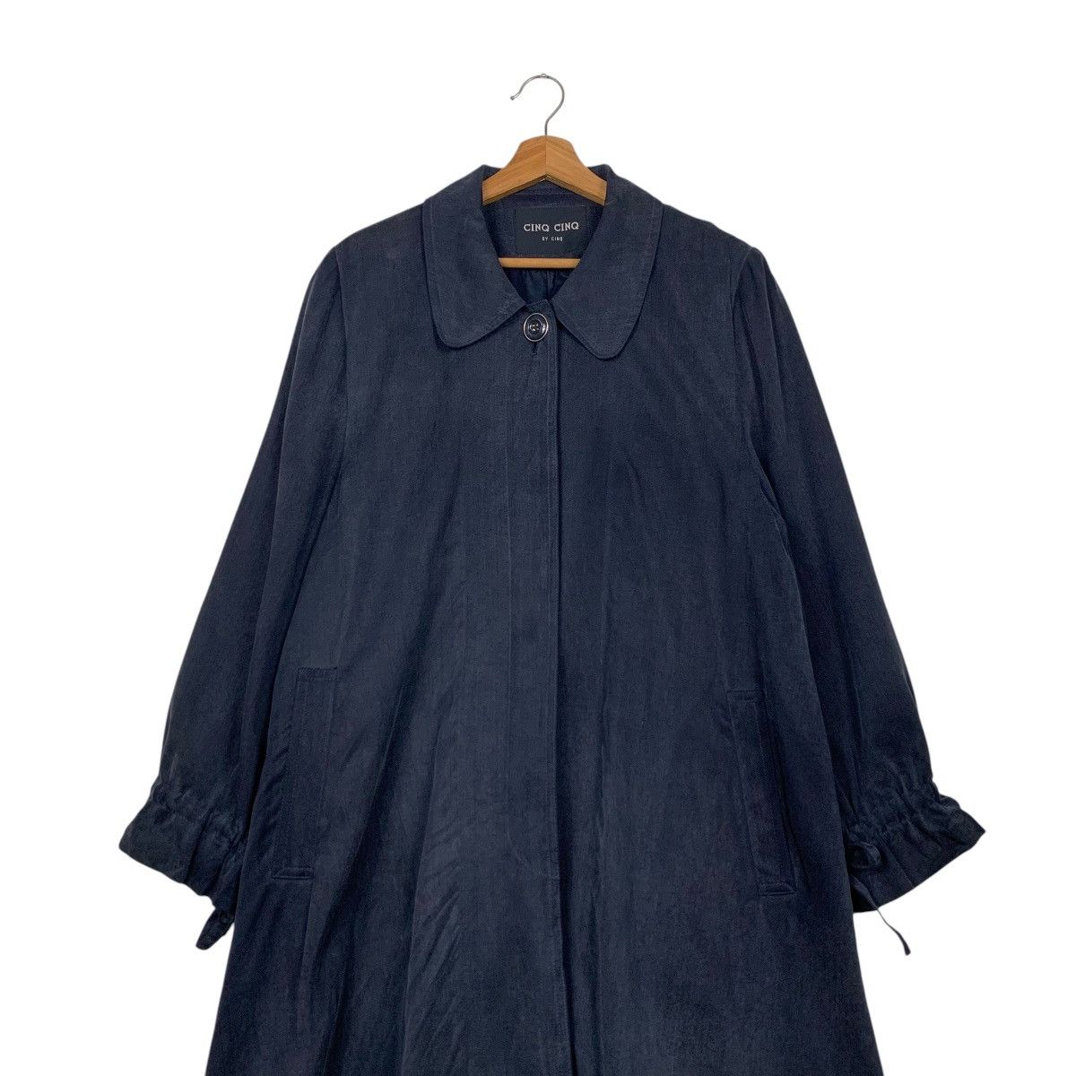 Japanese Brand CINQ CINQ By CINQ Tencel Overcoat Long Coat Jacket #2171-C96 Size M / US 6-8 / IT 42-44 - 3 Thumbnail