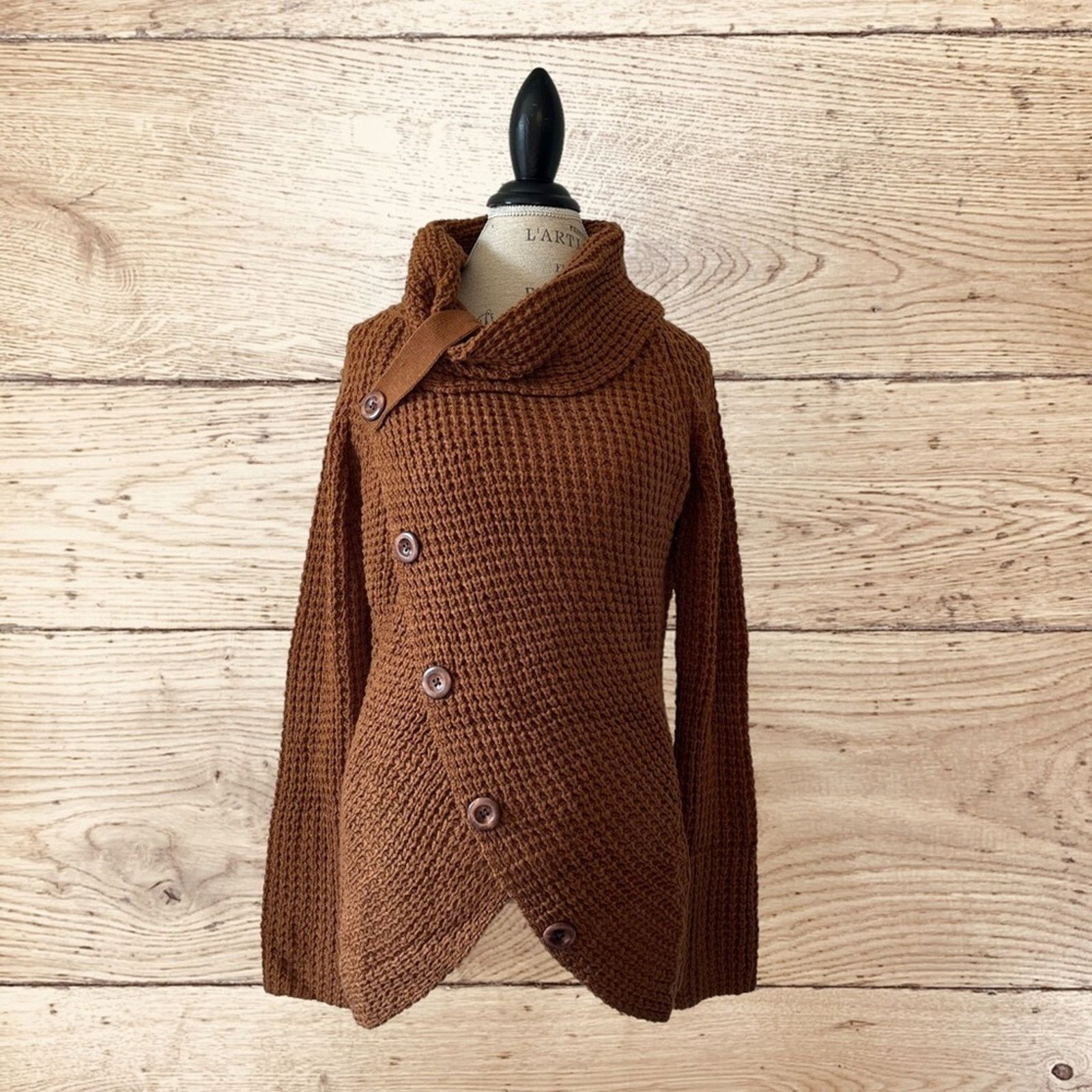 Other Cowl neck knit cross cross front sweater Size M / US 6-8 / IT 42-44 - 3 Thumbnail