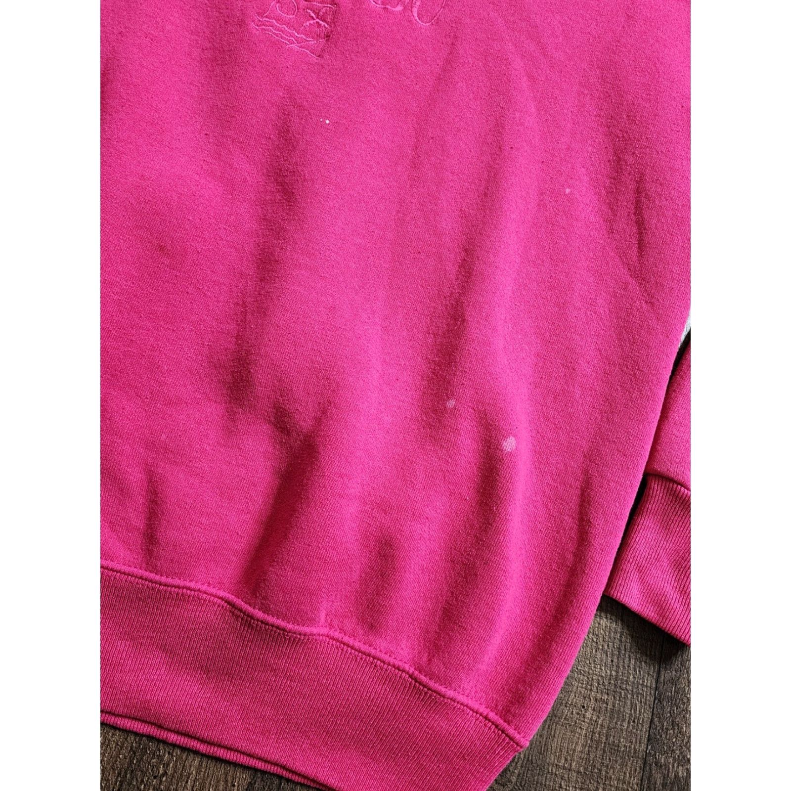 Lee VINTAGE Lee Sweatshirt Crewneck Pink Embroidered Malibu California Distressed Big & Tall 1X Womens Mens Unisex Adults Size XL / US 12-14 / IT 48-50 - 7 Thumbnail