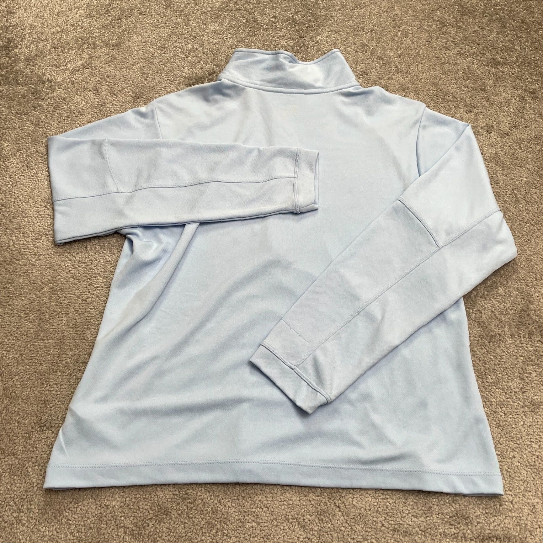 Nike Nike Performance Dri-Fit 1/2 Zip Active Jacket Womens XL Light Blue Athletic Run Size XL / US 12-14 / IT 48-50 - 2 Thumbnail
