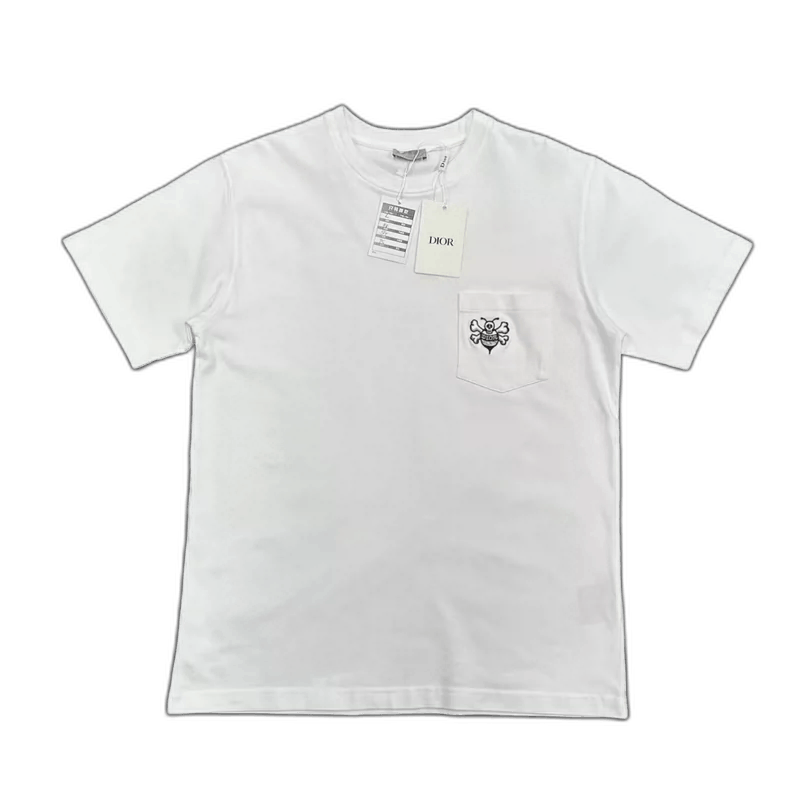 Dior Stussy Pocket Embroidered Short Sleeve T-Shirt-yf