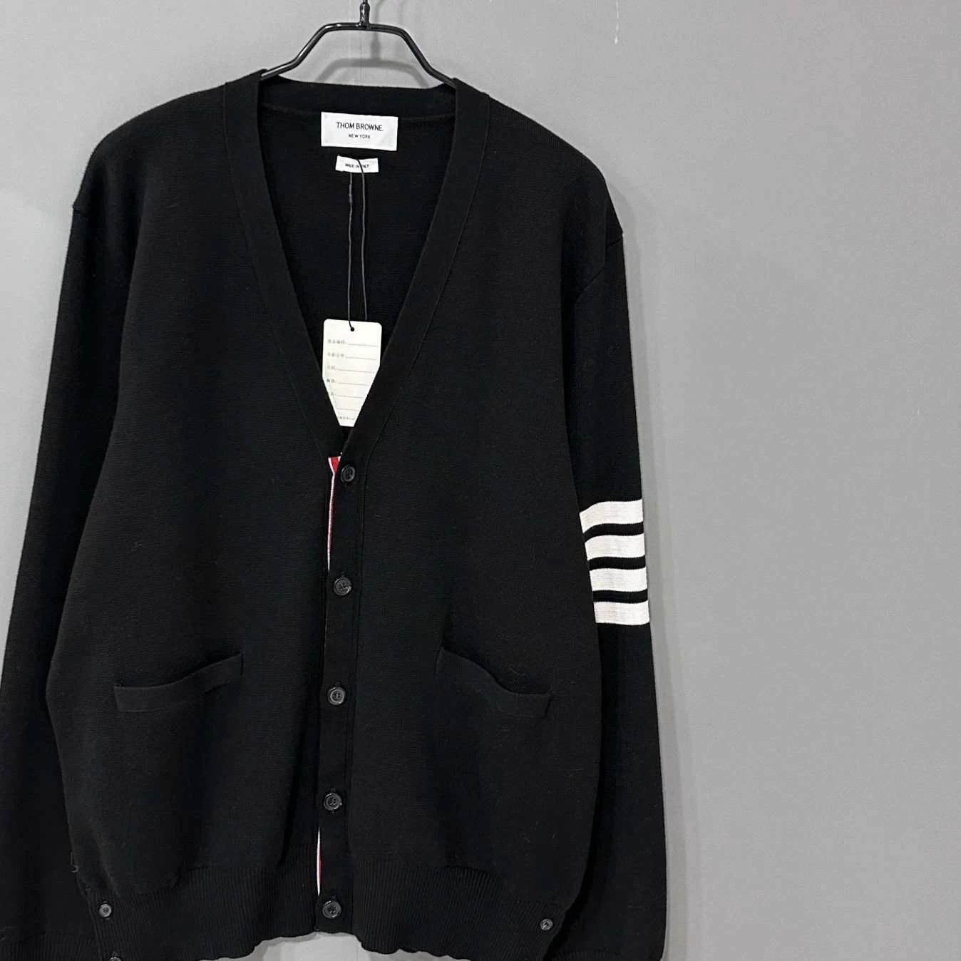 Thom Browne Thom Browne 4-bar black cardigan jacket size 5 Size US XXL / EU 58 / 5 - 2 Thumbnail