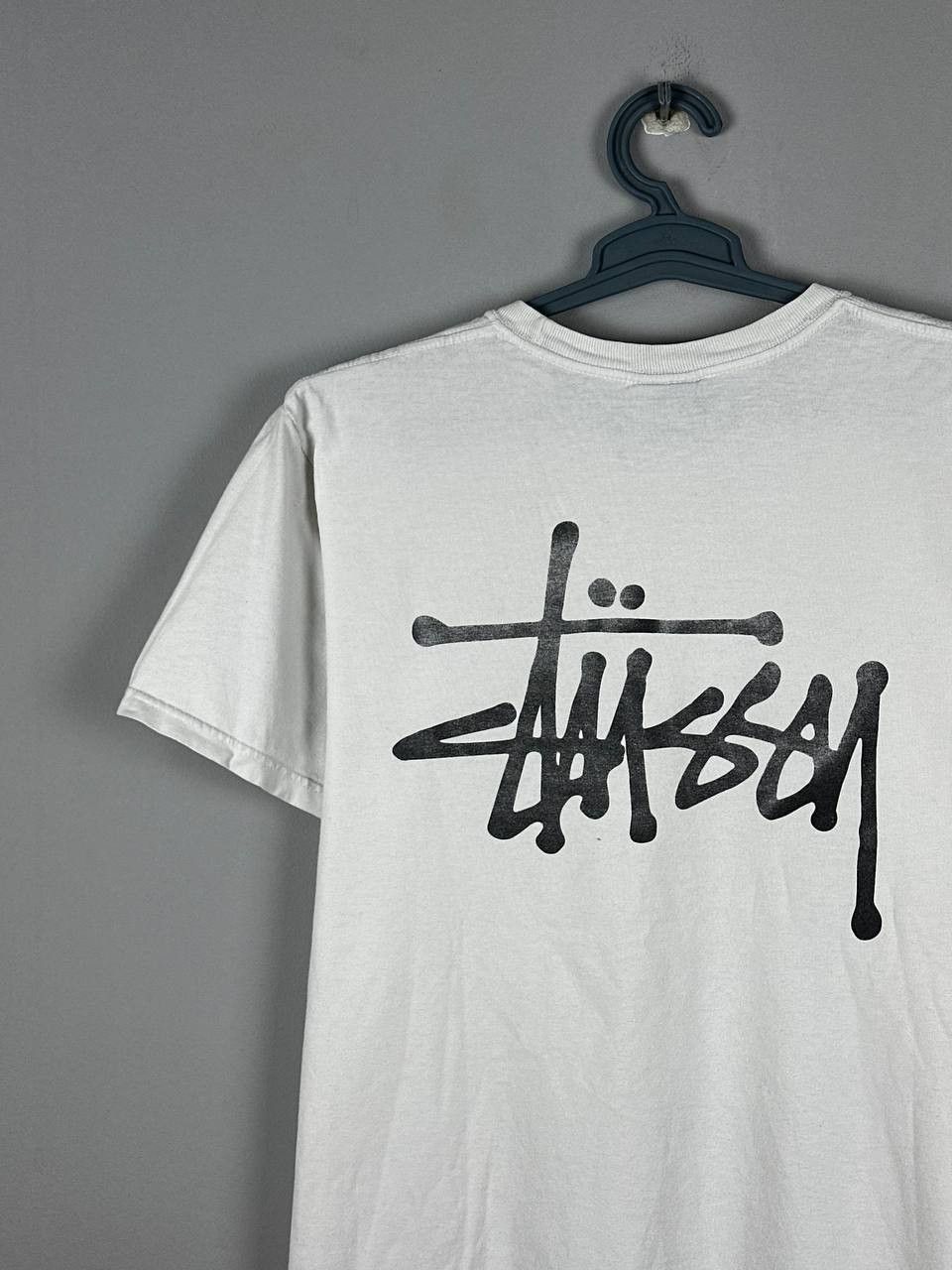 Stussy Vintage Stussy Iconic Big Logo White T Shirt Size US M / EU 48-50 / 2 - 11 Thumbnail