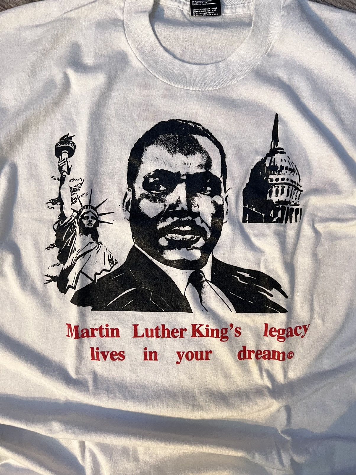 Vintage Vintage Martin Luther King Jr tee Size US XL / EU 56 / 4 - 1 Thumbnail