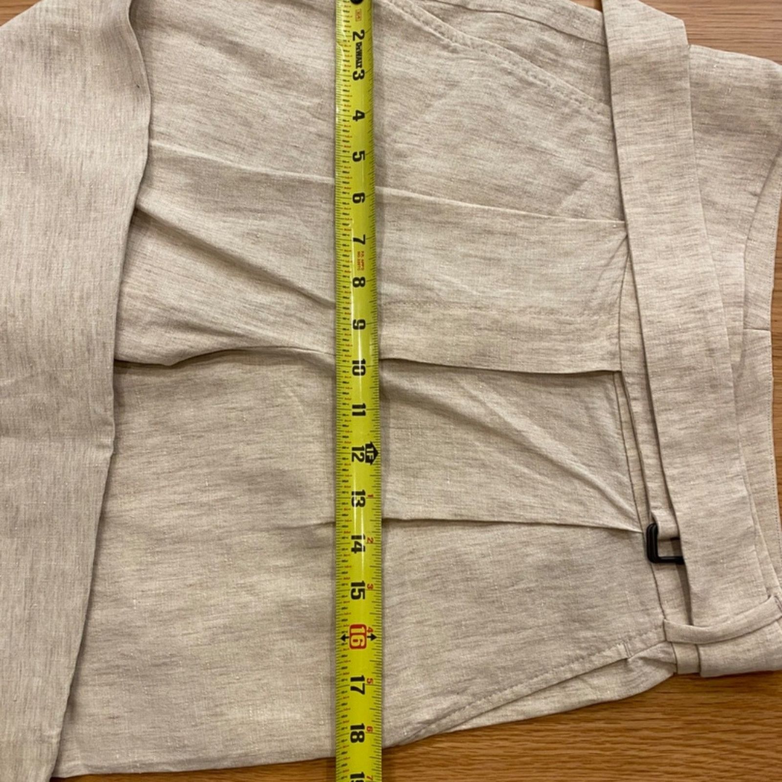 Brunello Cucinelli Brunello Cucinelli High Rise Belted Linen Blend Pants - 4 Size 27" / US 4 / IT 40 - 8 Thumbnail