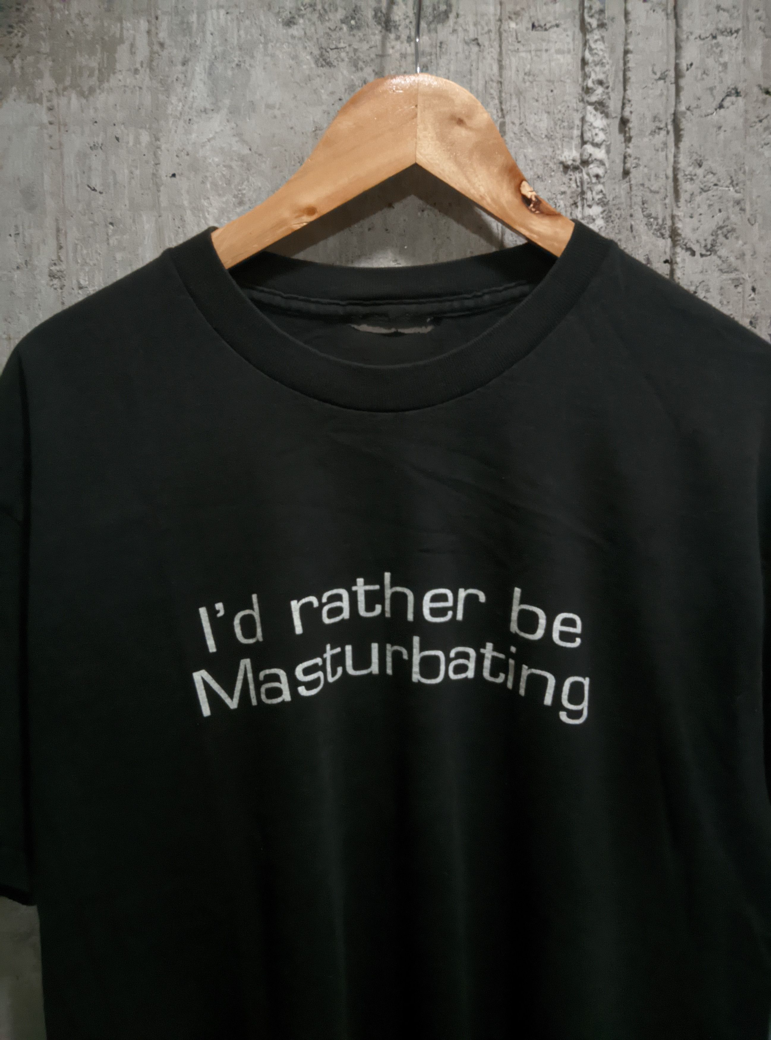 Vintage Vintage 90s Id rather be masturbating pornstar parody sex Size US XL / EU 56 / 4 - 2 Thumbnail