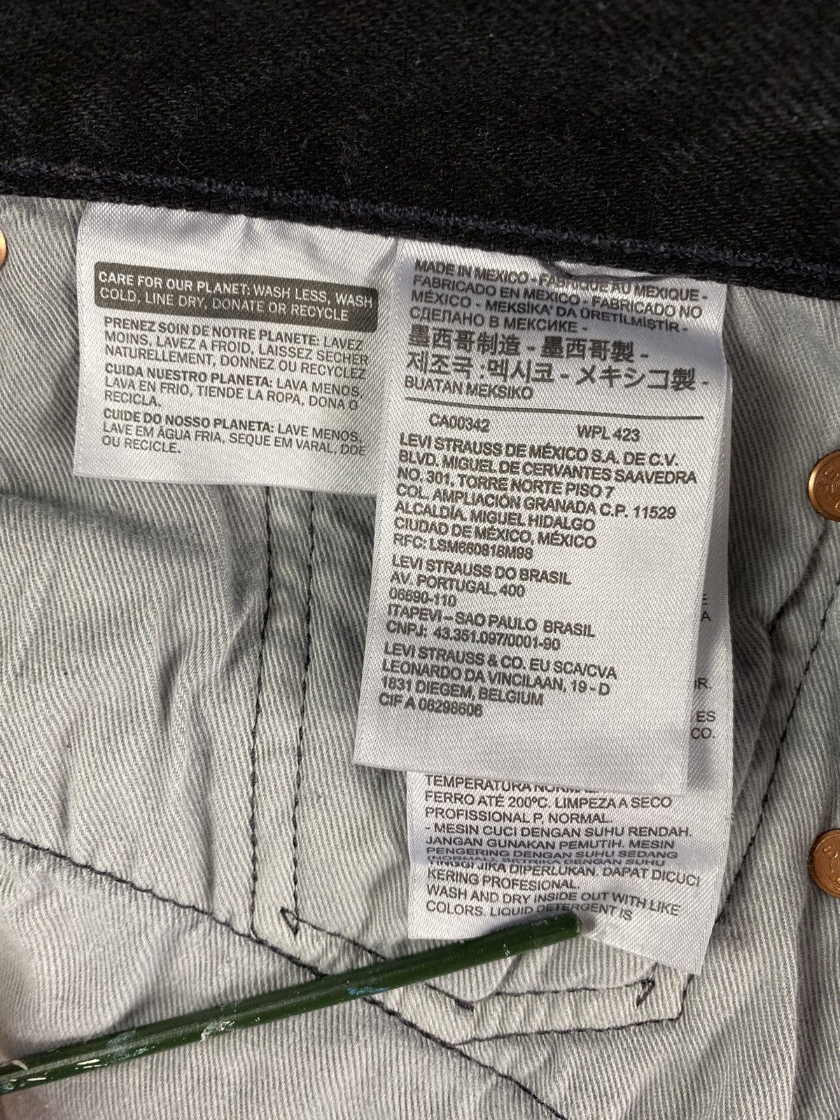 DENIM TEARS × Levi's DENIM TEARS Re-worked Levi’s [ PAIN ✞ ] Size US 28 / EU 44 - 19 Thumbnail