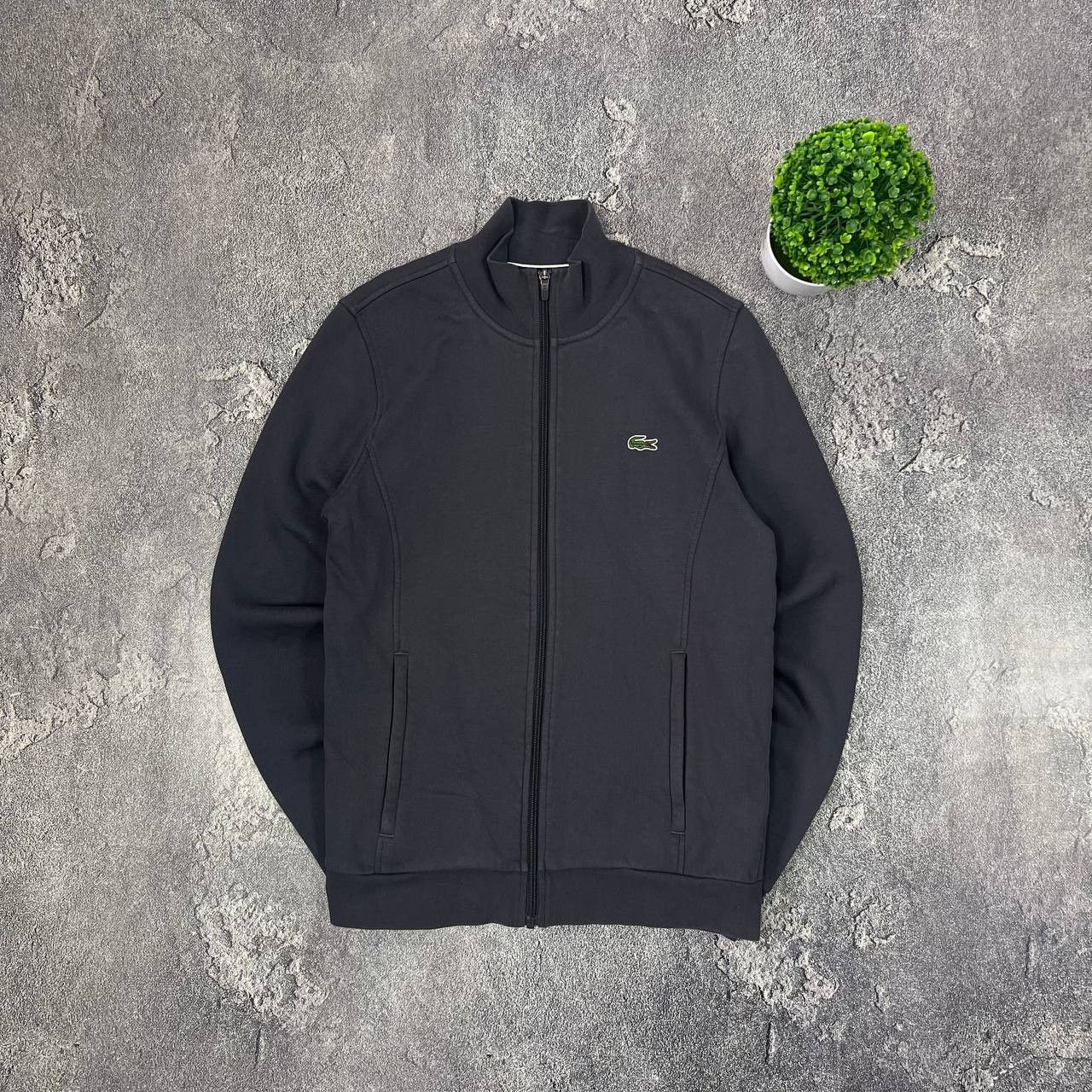 Lacoste Vintage Lacoste Sweater Sweater Waffle Knit Full Zip S Size US S / EU 44-46 / 1 - 1 Thumbnail