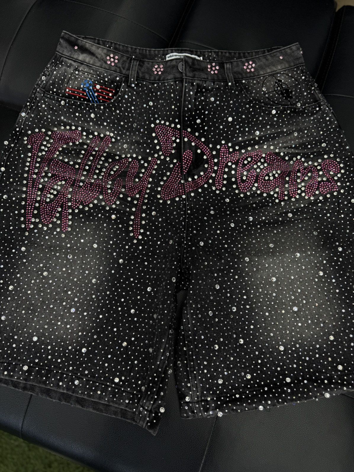 Vale Vale Valley Dreams Rhinestone Shorts Size 32 Size US 32 / EU 48 - 4 Thumbnail