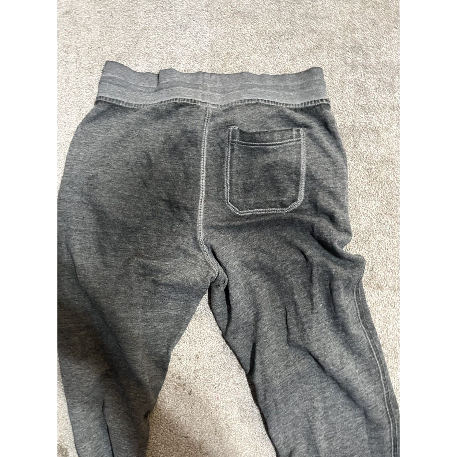 Vintage Sonoma Gray Joggers Men’s Small Drawstring Waist Distressed Comfort Elastic Waist Zip Pockets Regular Tapered Casual Size US 29 - 4 Thumbnail