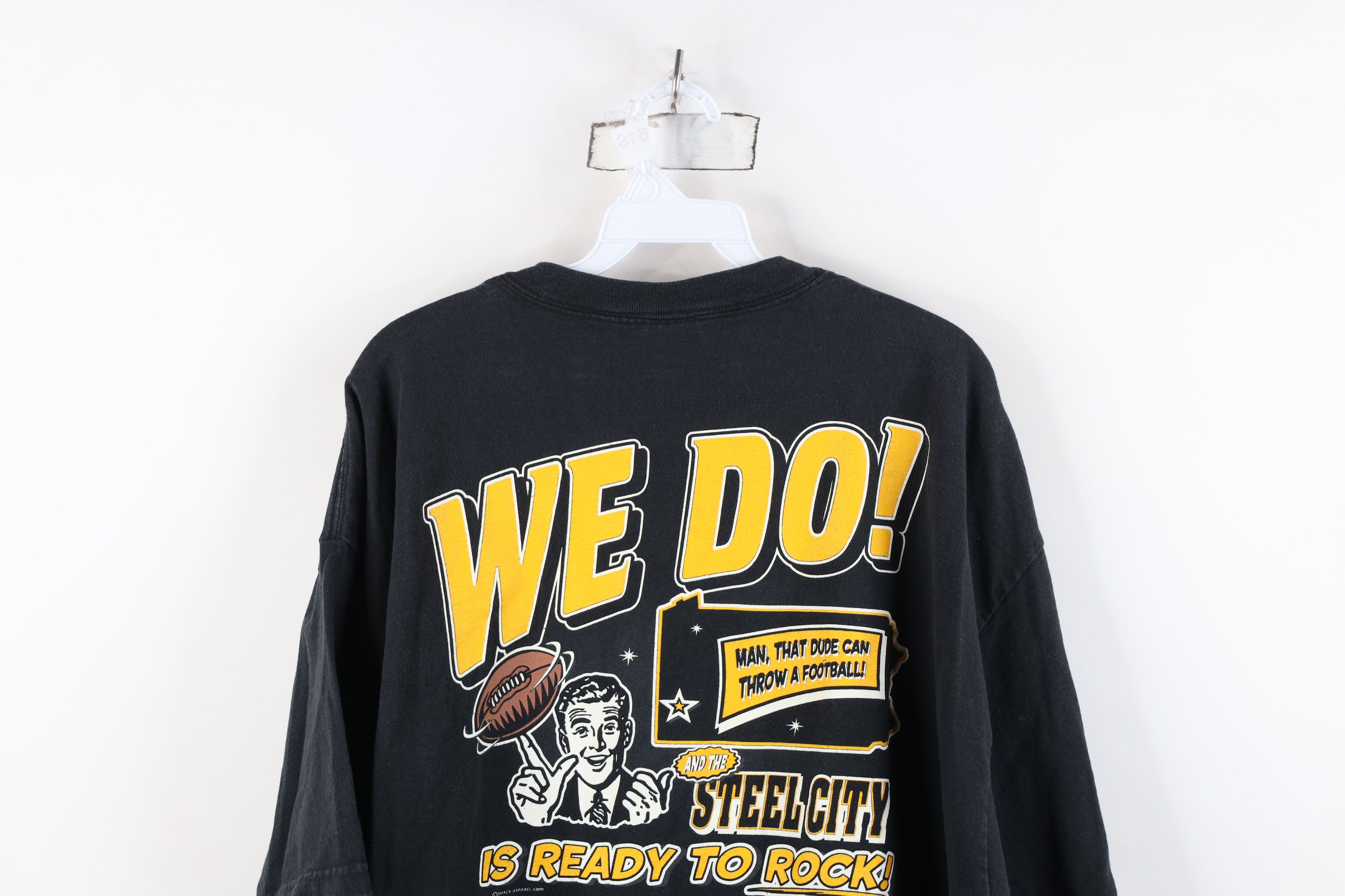 Vintage Vintage Roethlisberger Pittsburgh Steelers Football T-Shirt Size US XXL / EU 58 / 5 - 13 Thumbnail