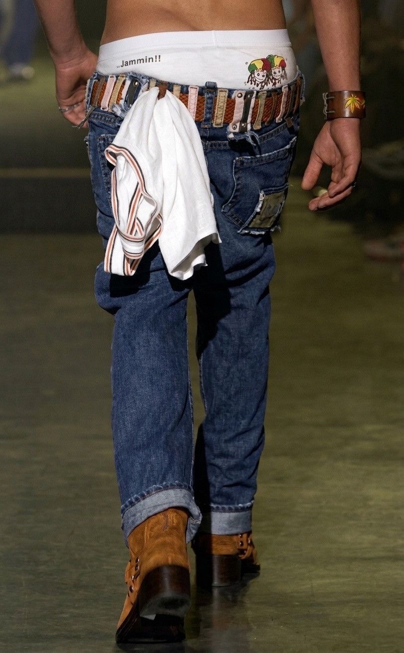 Dsquared2 SS05 DSquared2 ‘36 Belt Loop’ DC/DC Lightwash Denim Size US 32 / EU 48 - 2 Thumbnail