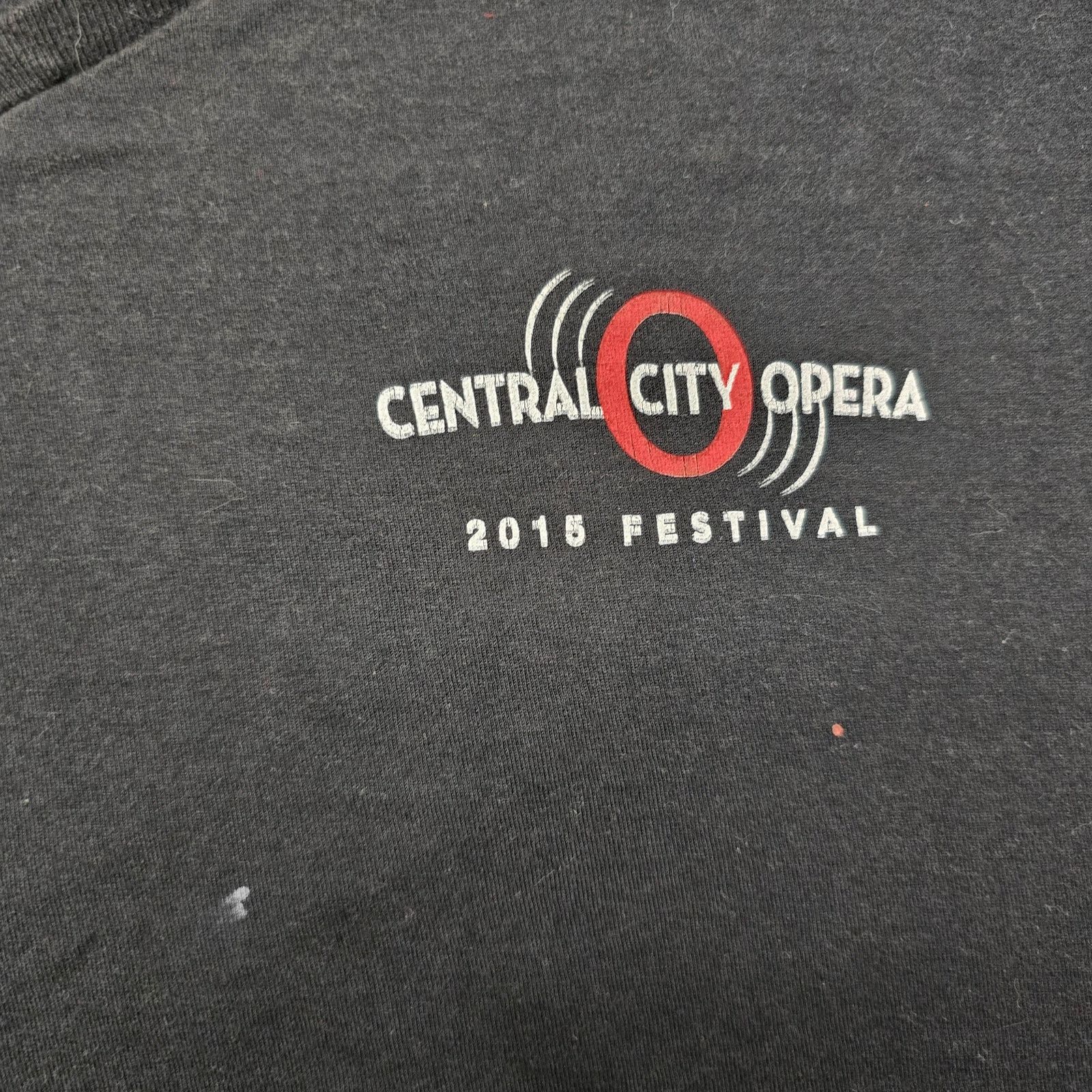 Hanes Central City Opera Festival Shirt Womens 2XL Black Tee 2015 Size XXL / US 16-18 / IT 52-54 - 4 Thumbnail