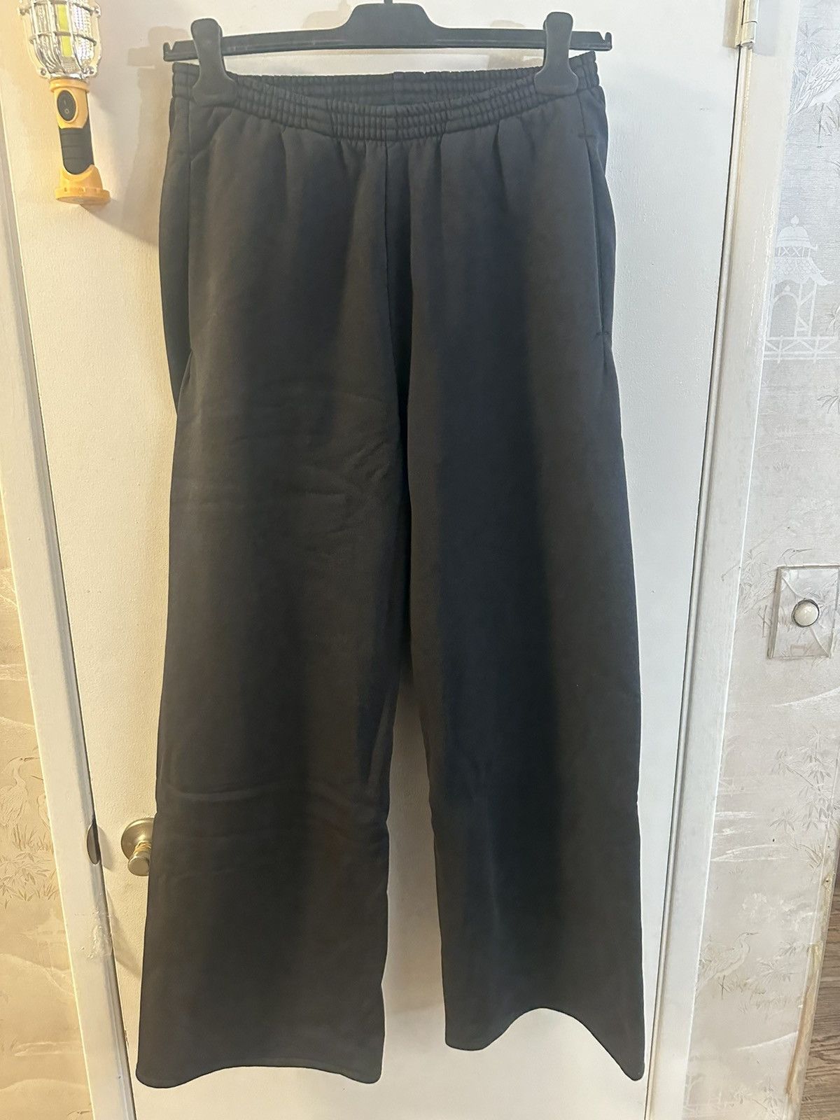 Yeezy Gap Balenciaga Fleece Sweatpants Black size Medium