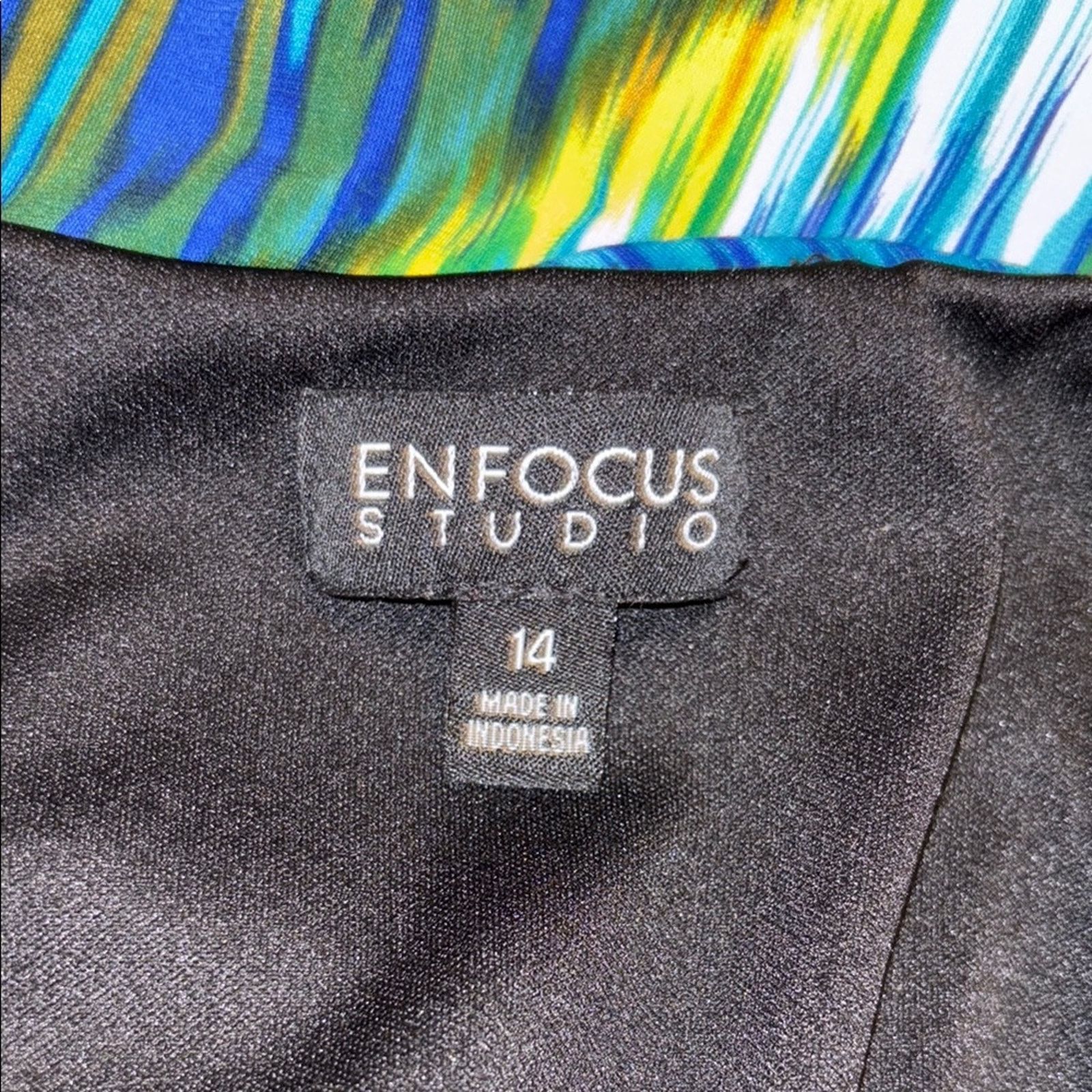 The Unbranded Brand Enfocus Blue/Black Patterned Maxi Dress Size 14 Size XL / US 12-14 / IT 48-50 - 5 Thumbnail