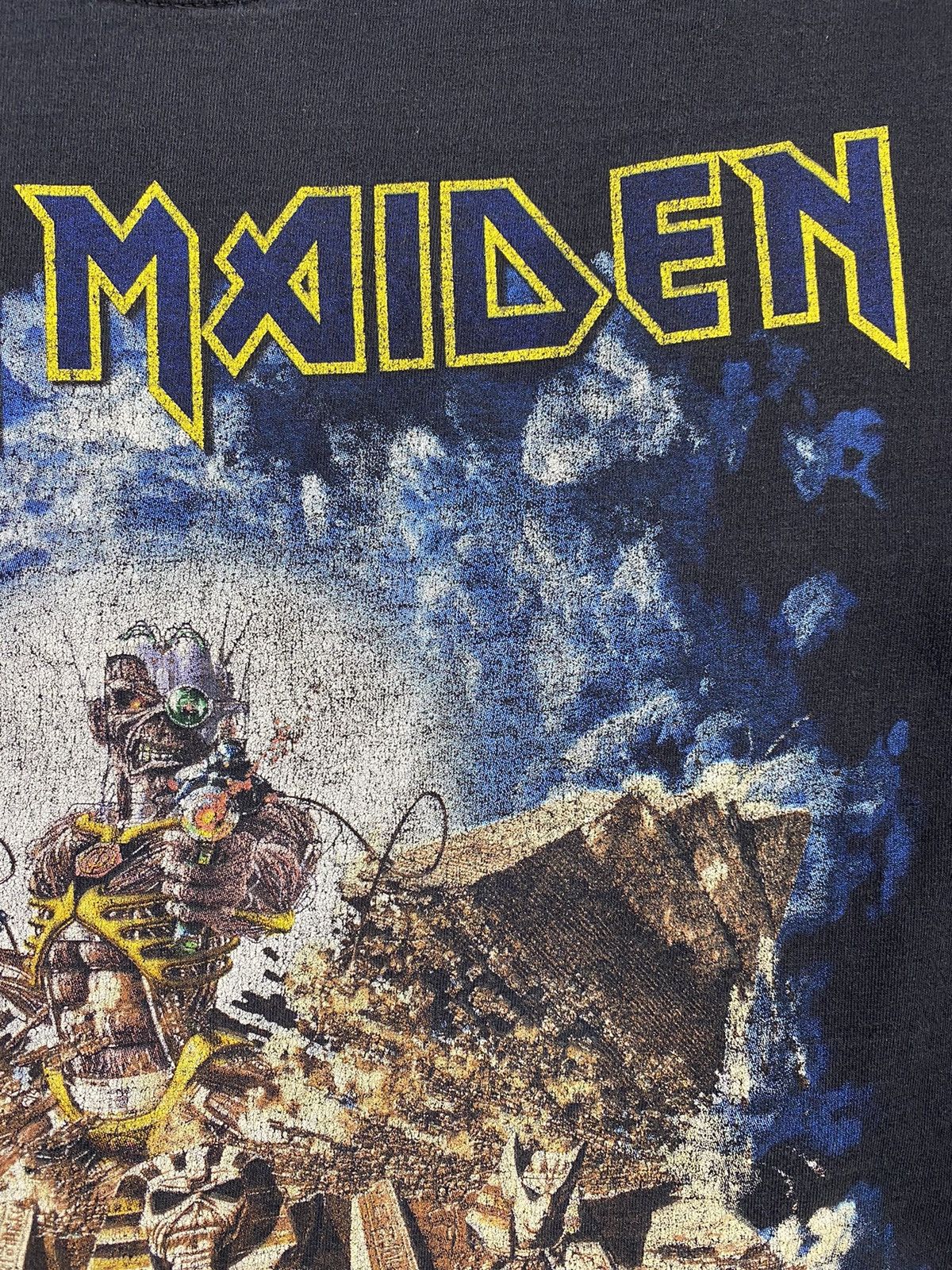 Band Tees × Iron Maiden × Vintage Iron Maiden Back In Time Metal Rock Band Graphic T Shirt Size US M / EU 48-50 / 2 - 8 Thumbnail
