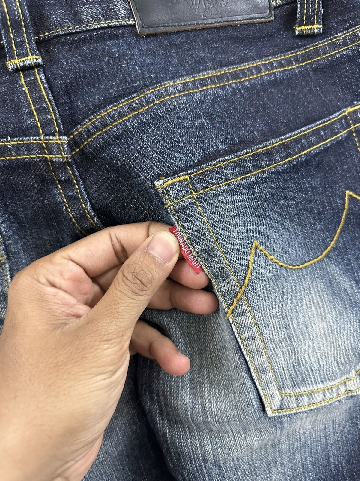 Tornado Mart Rare And Beautiful Tornado Mart by Issey Miyake Flared Jeans Size 30" / US 8 / IT 44 - 17 Thumbnail