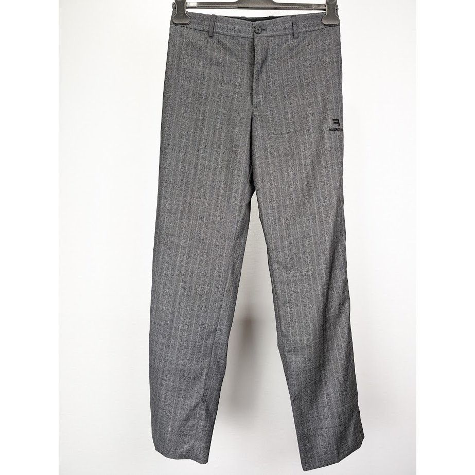 Balenciaga o1rshd1 Super Prince Of Wales Classic Pants in Grey Size US 30 / EU 46 - 2 Thumbnail