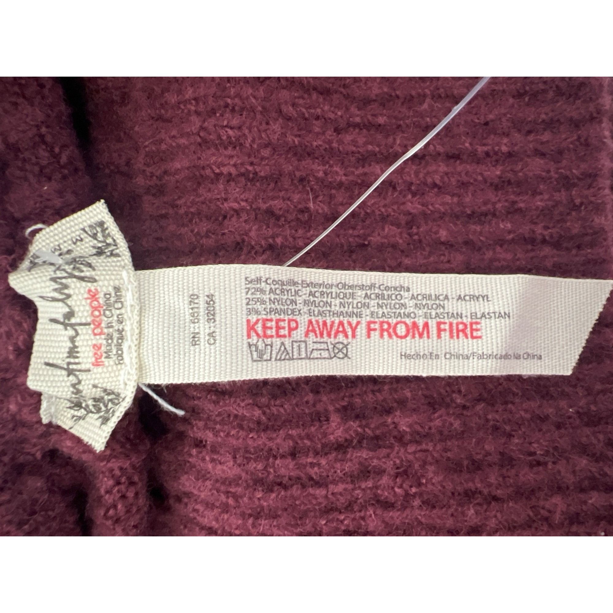 Free People Free People Around The Clock Burgundy Jogger Pants Size 28" / US 6 / IT 42 - 8 Thumbnail