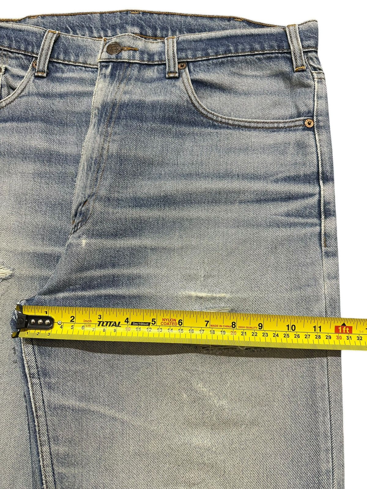 Levi's Vintage 90s Levis Light Blue Faded Wash Distress Baggy Jeans Size US 34 / EU 50 - 16 Thumbnail