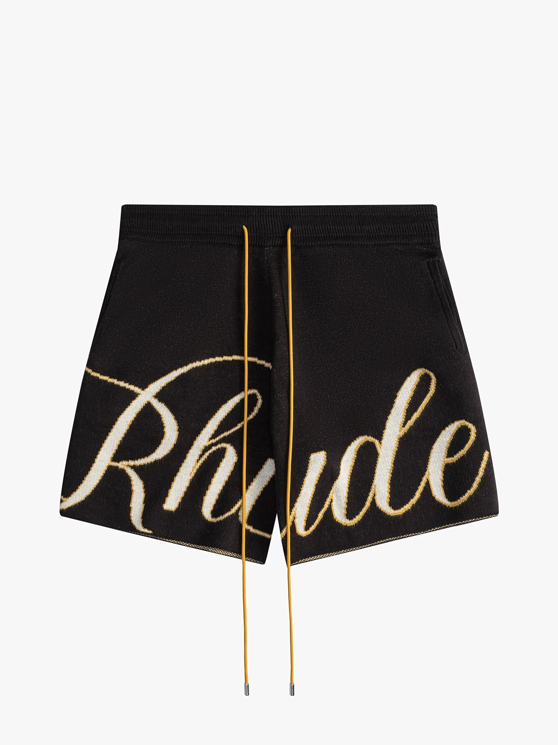Rhude Men's Script Knit Short | Grailed